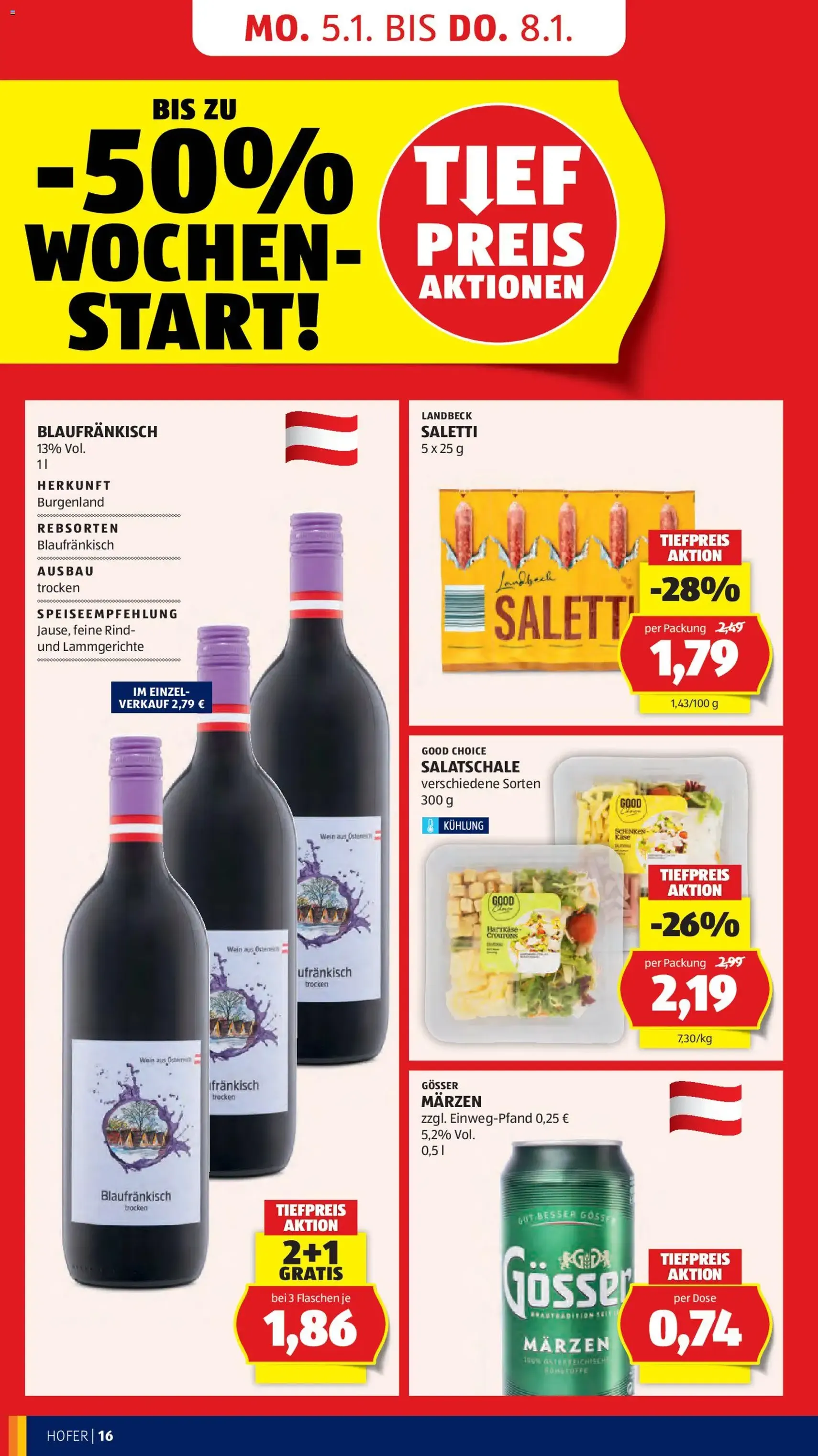 Hofer Flugblatt - Gültiger Prospekt ab 02.01.2026, Seite 18 von insgesamt 45