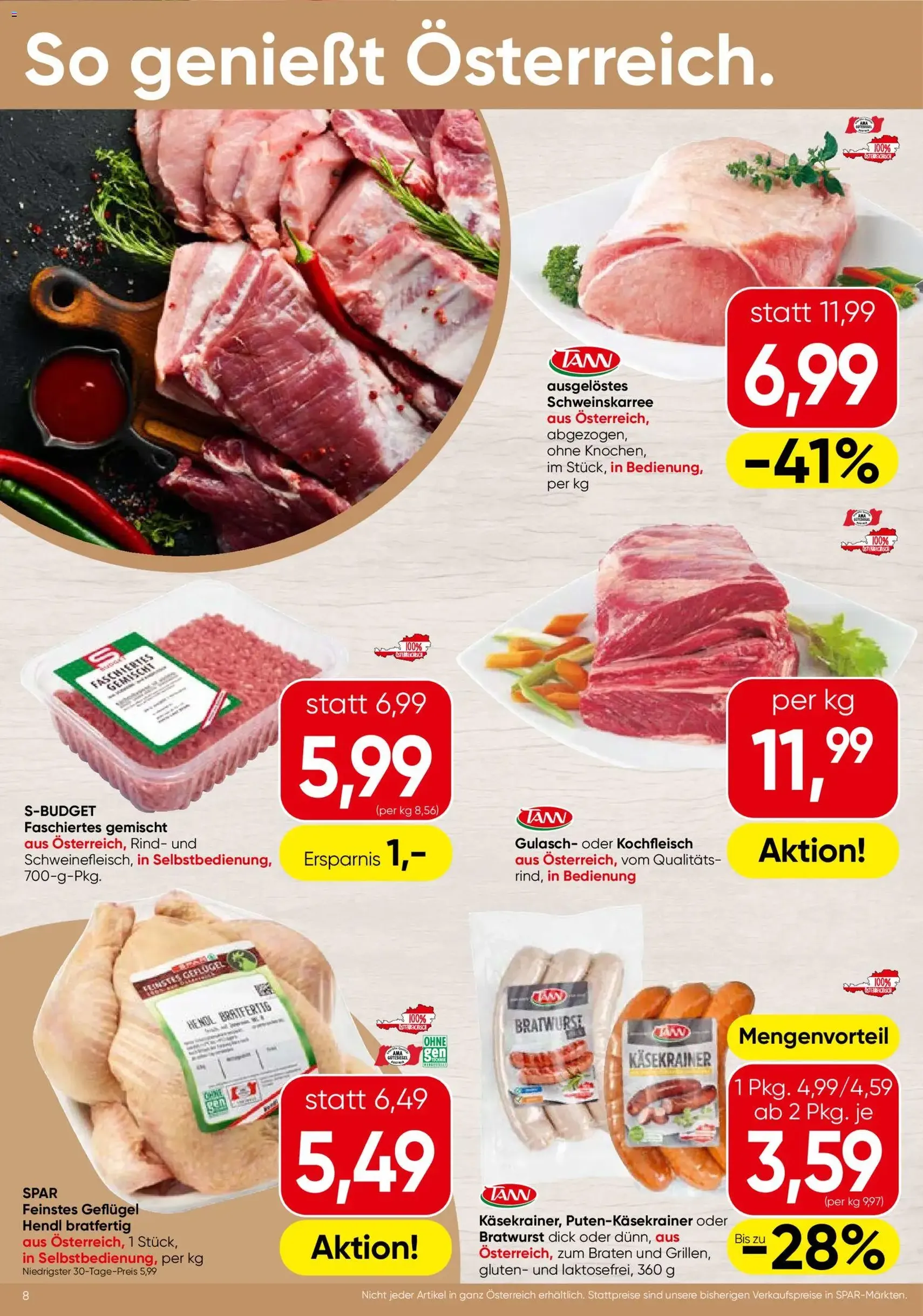 Spar - Flugblatt - Gültiger Prospekt ab 10.09.2026, Seite 8 von insgesamt 24