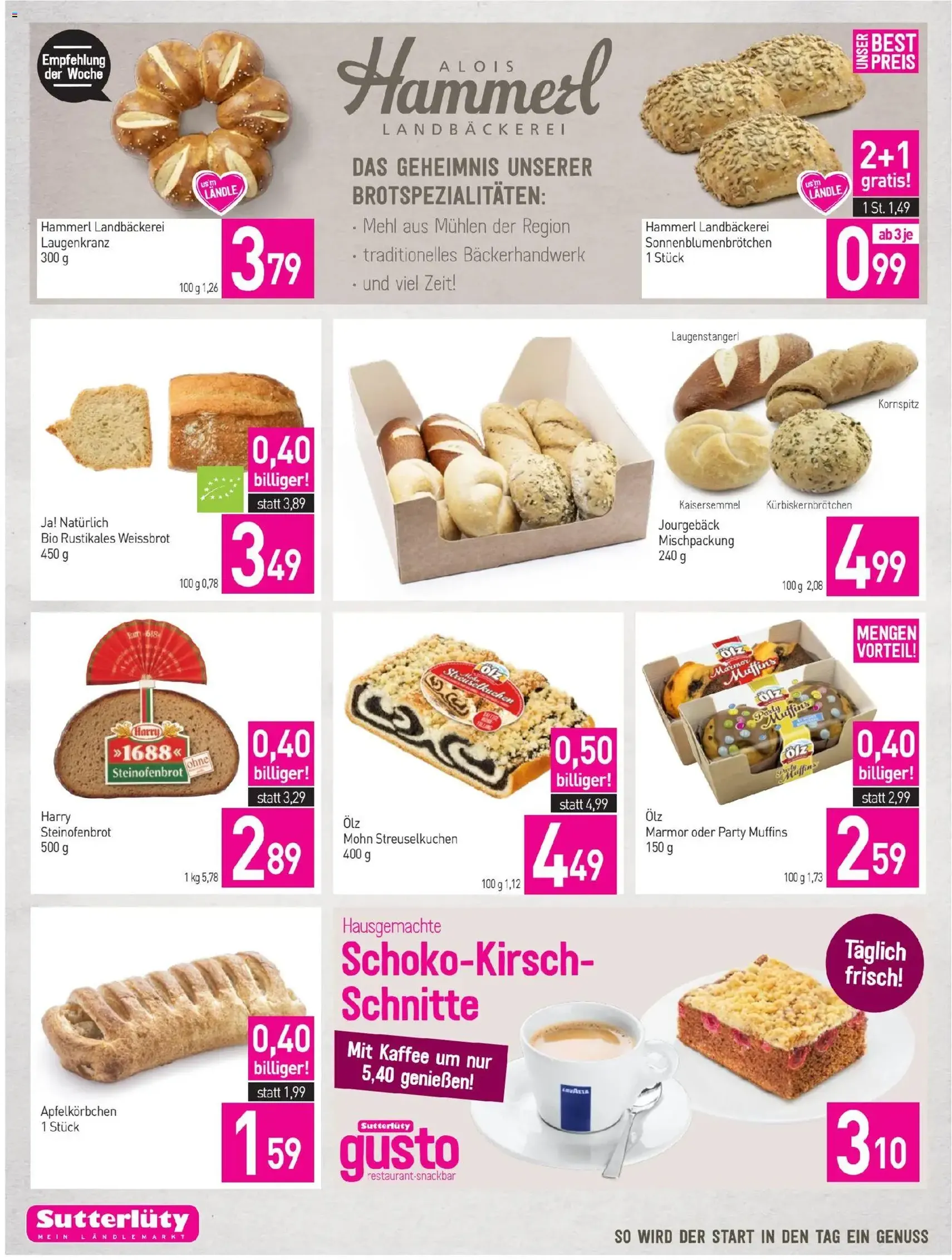 Sutterlüty Flugblatt - Gültiger Prospekt ab 13.11.2025, Seite 2 von insgesamt 20
