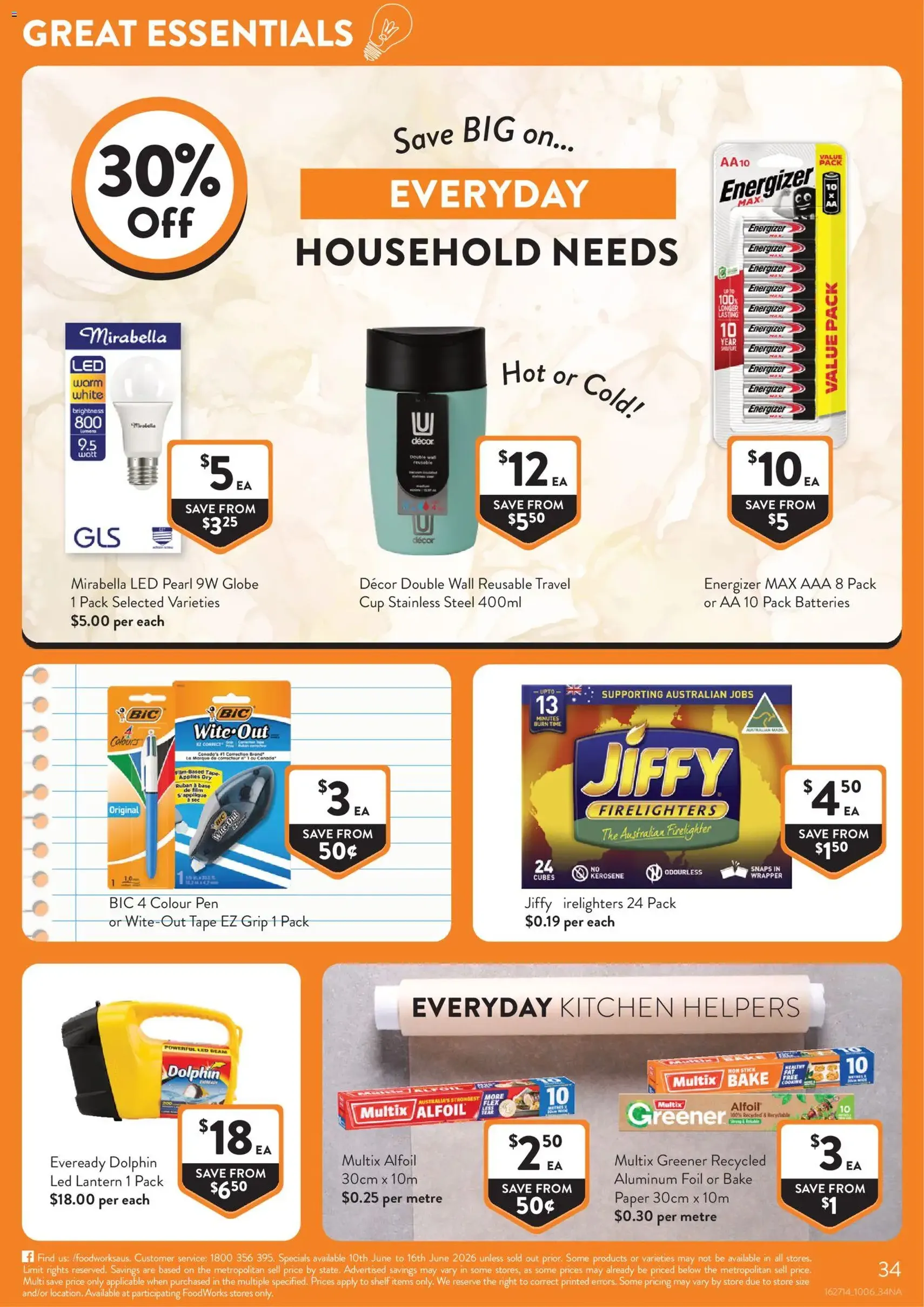 Foodworks catalogue - valid flyer from 10/06/2026, page 34 of 34