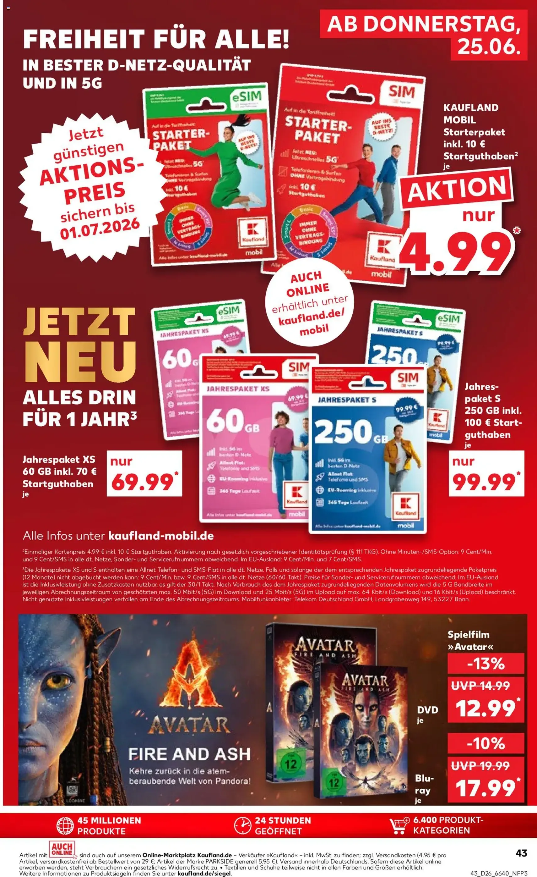 Kaufland Prospekt - Gültiger Prospekt ab 25.06.2026, Seite 43 von insgesamt 58