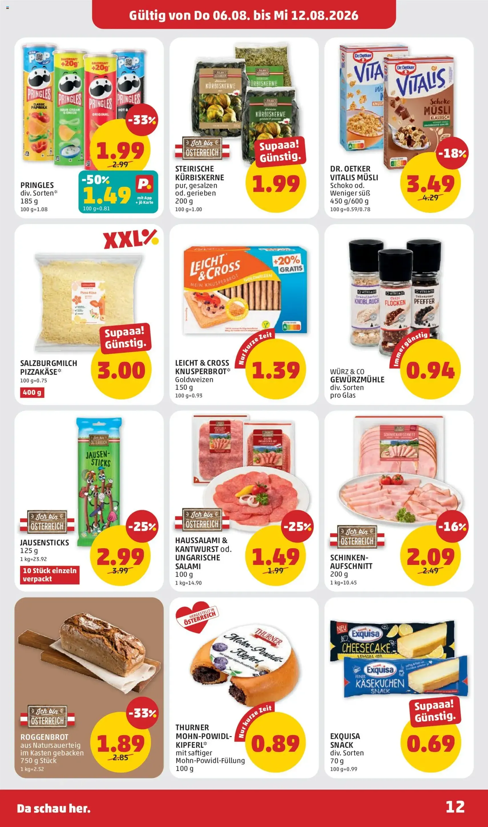 Penny Markt - Flugblatt - Gültiger Prospekt ab 06.08.2026, Seite 12 von insgesamt 28