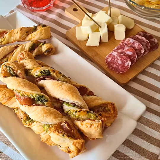 Anteprima ricetta Grissini di pasta sfoglia