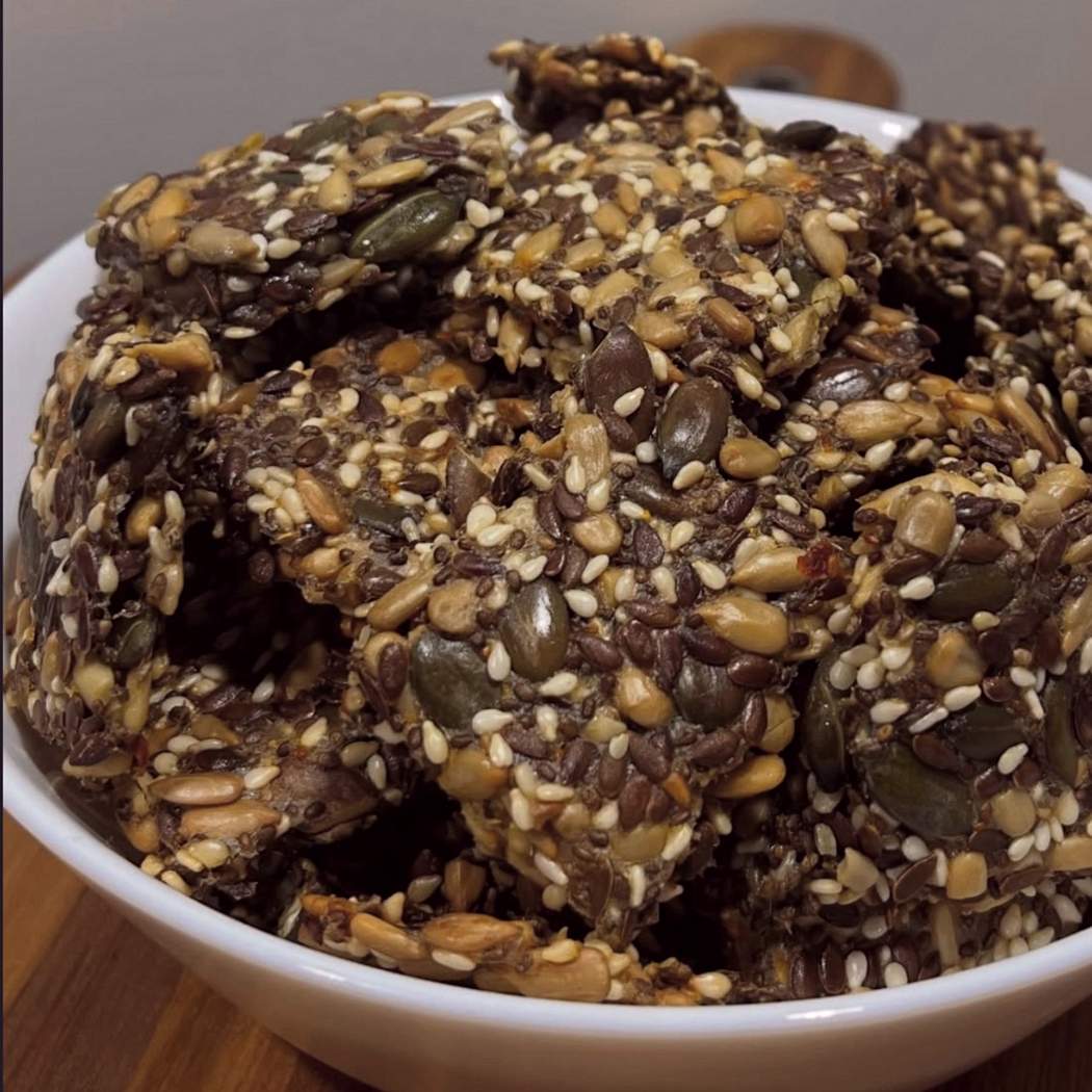 Domáce semienkové sušienky