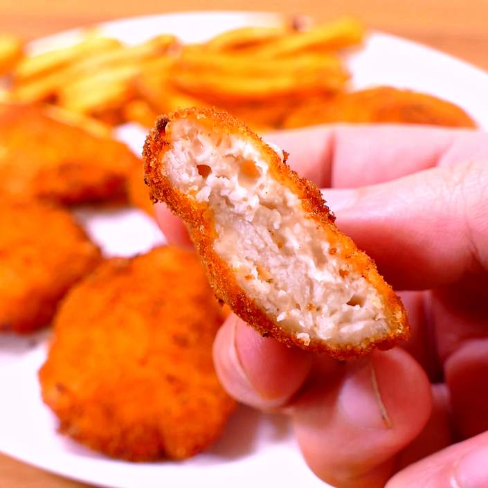 Nuggets de pollo con queso