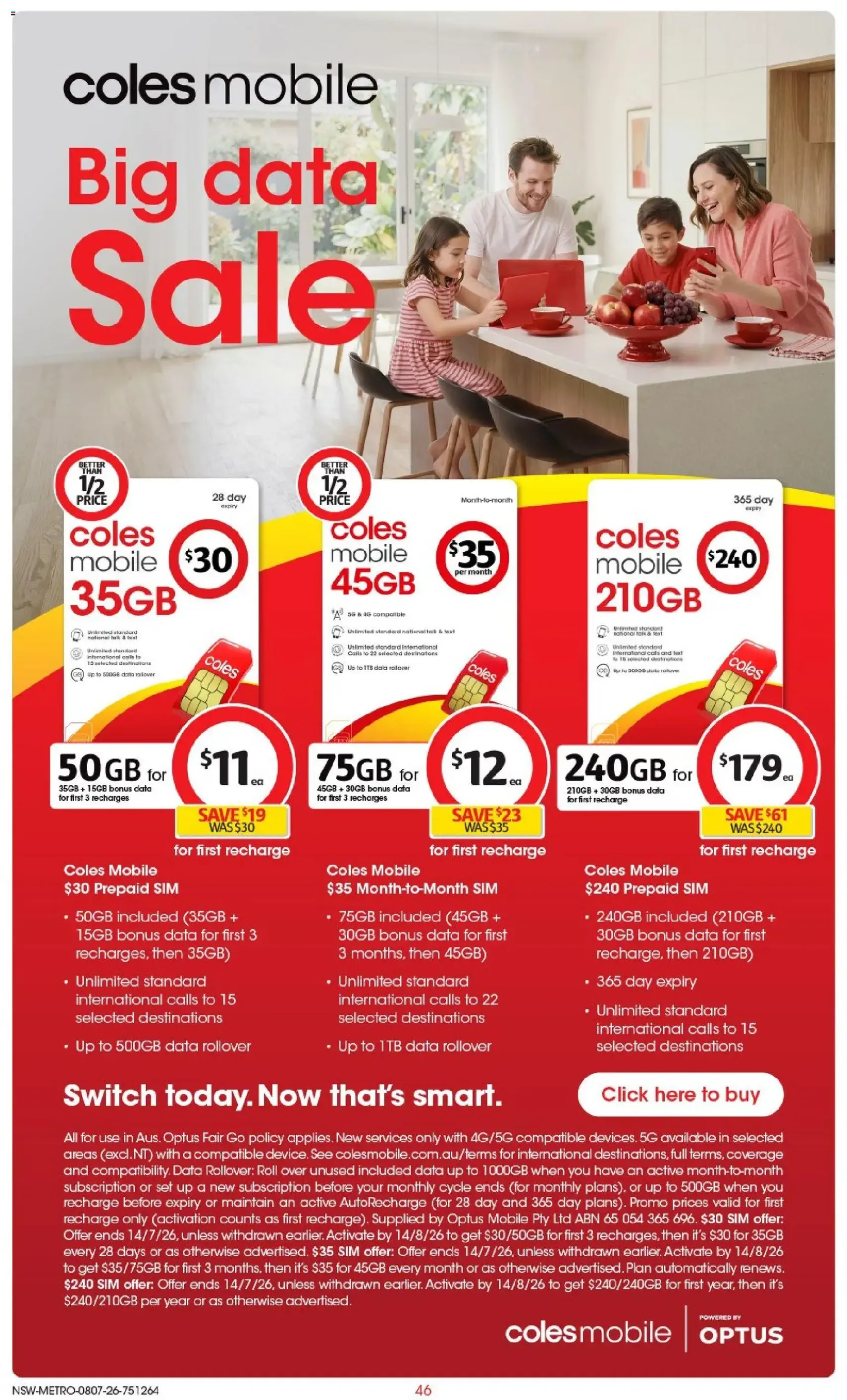 Coles catalogue - valid flyer from 08/07/2026, page 46 of 50