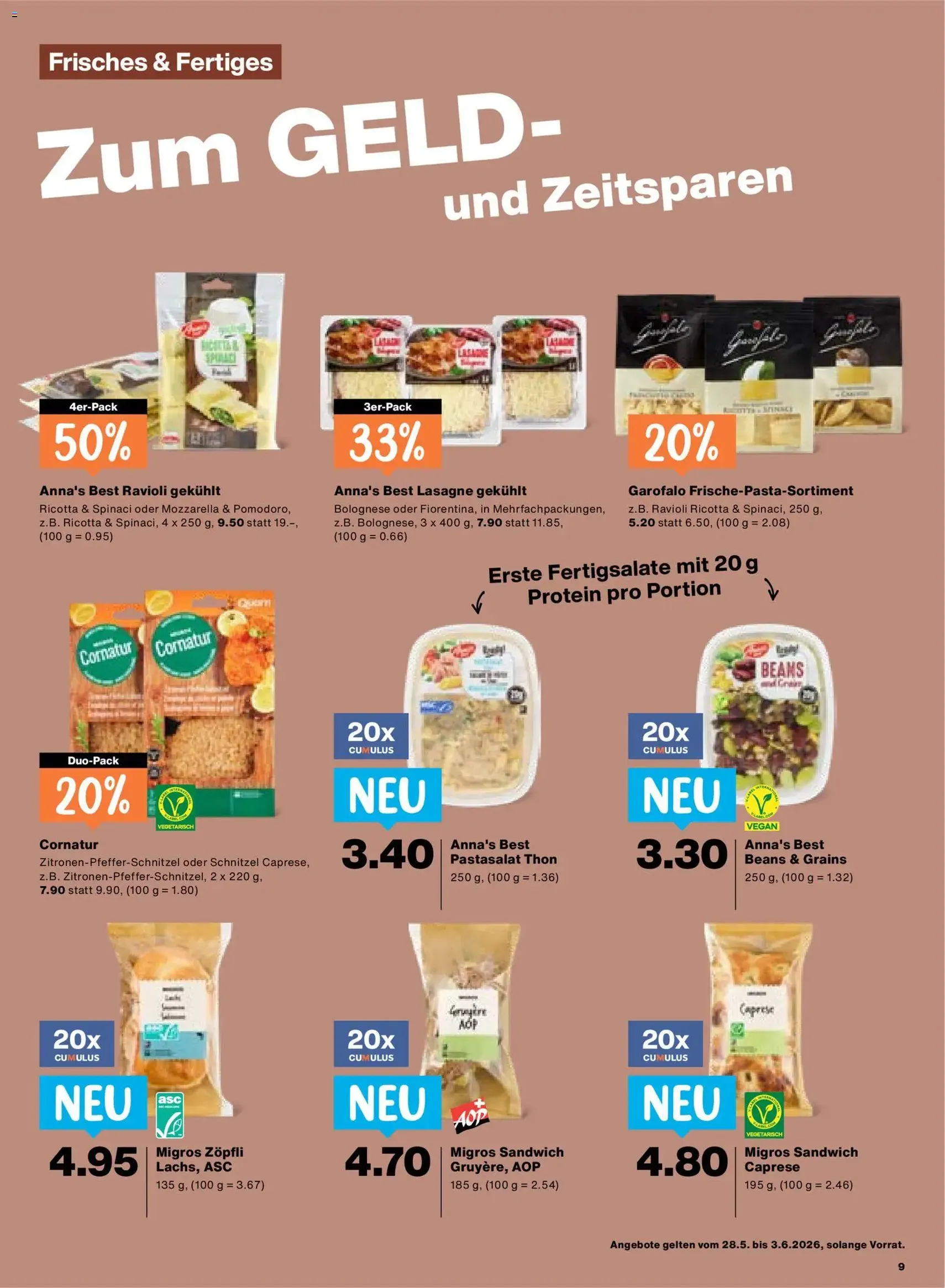 Migros aktionen - Gültiger Prospekt ab 28.05.2026, Seite 9 von insgesamt 24