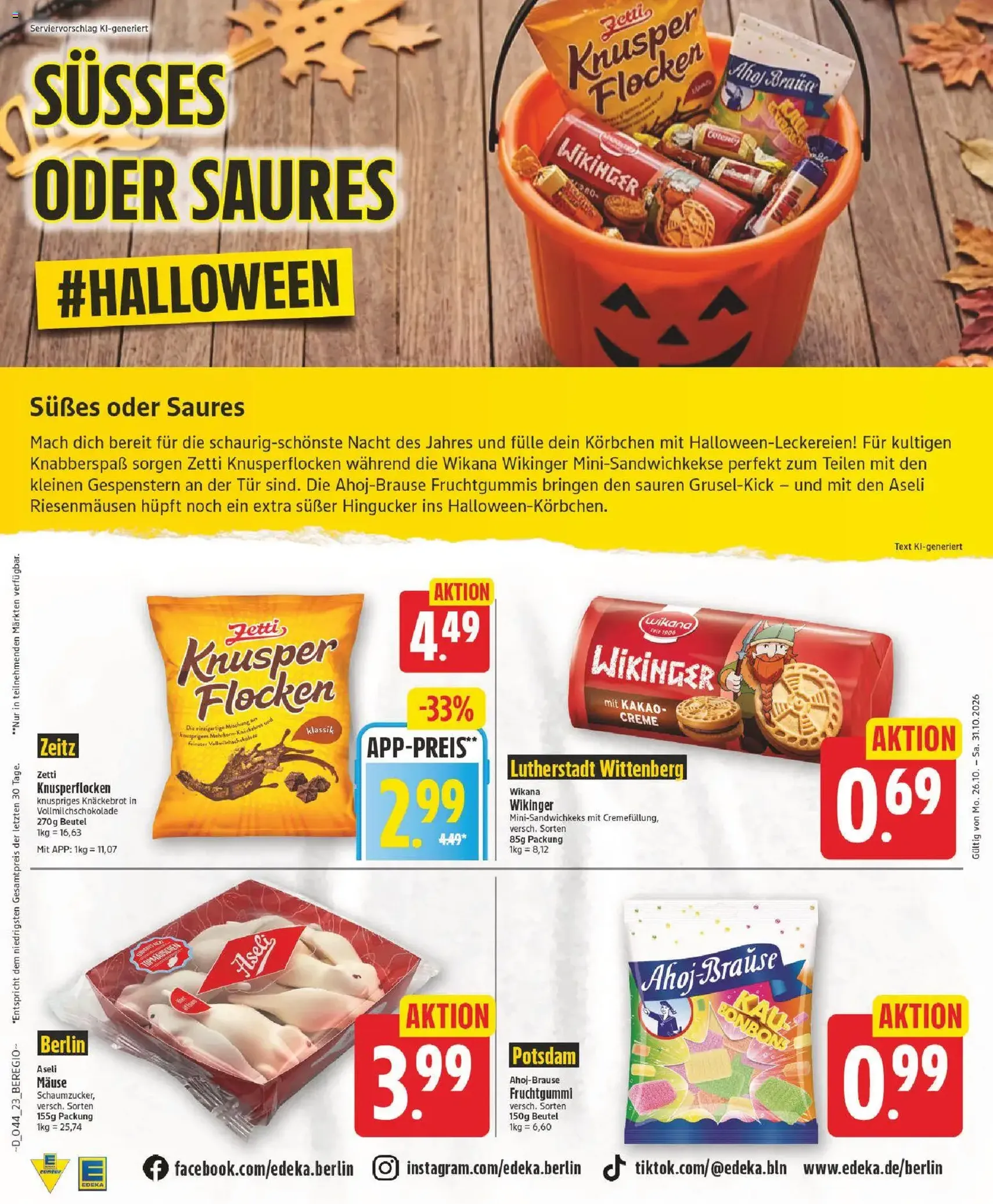 Edeka Prospekt - Gültiger Prospekt ab 26.10.2026, Seite 23 von insgesamt 29