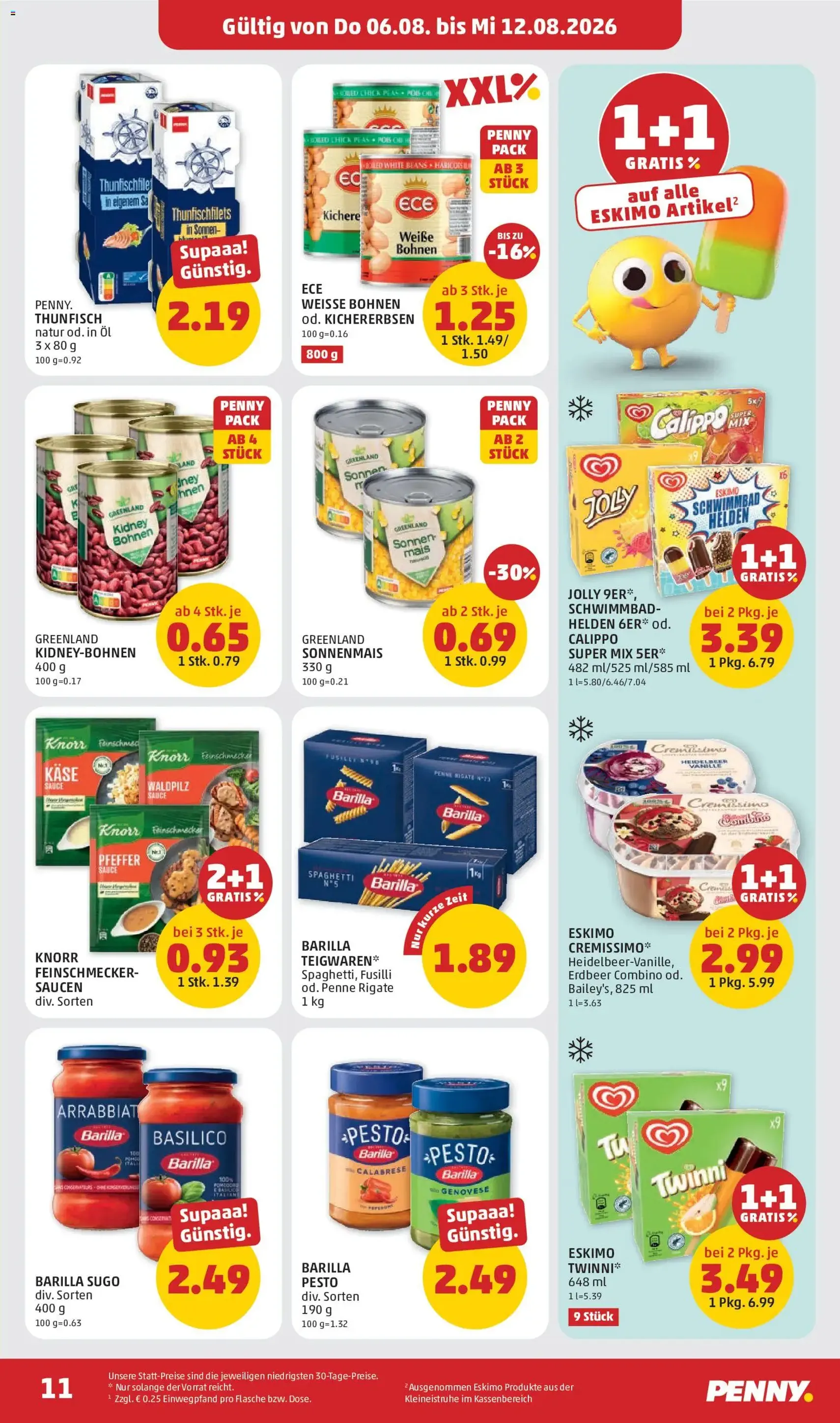 Penny Markt - Flugblatt - Gültiger Prospekt ab 06.08.2026, Seite 11 von insgesamt 28