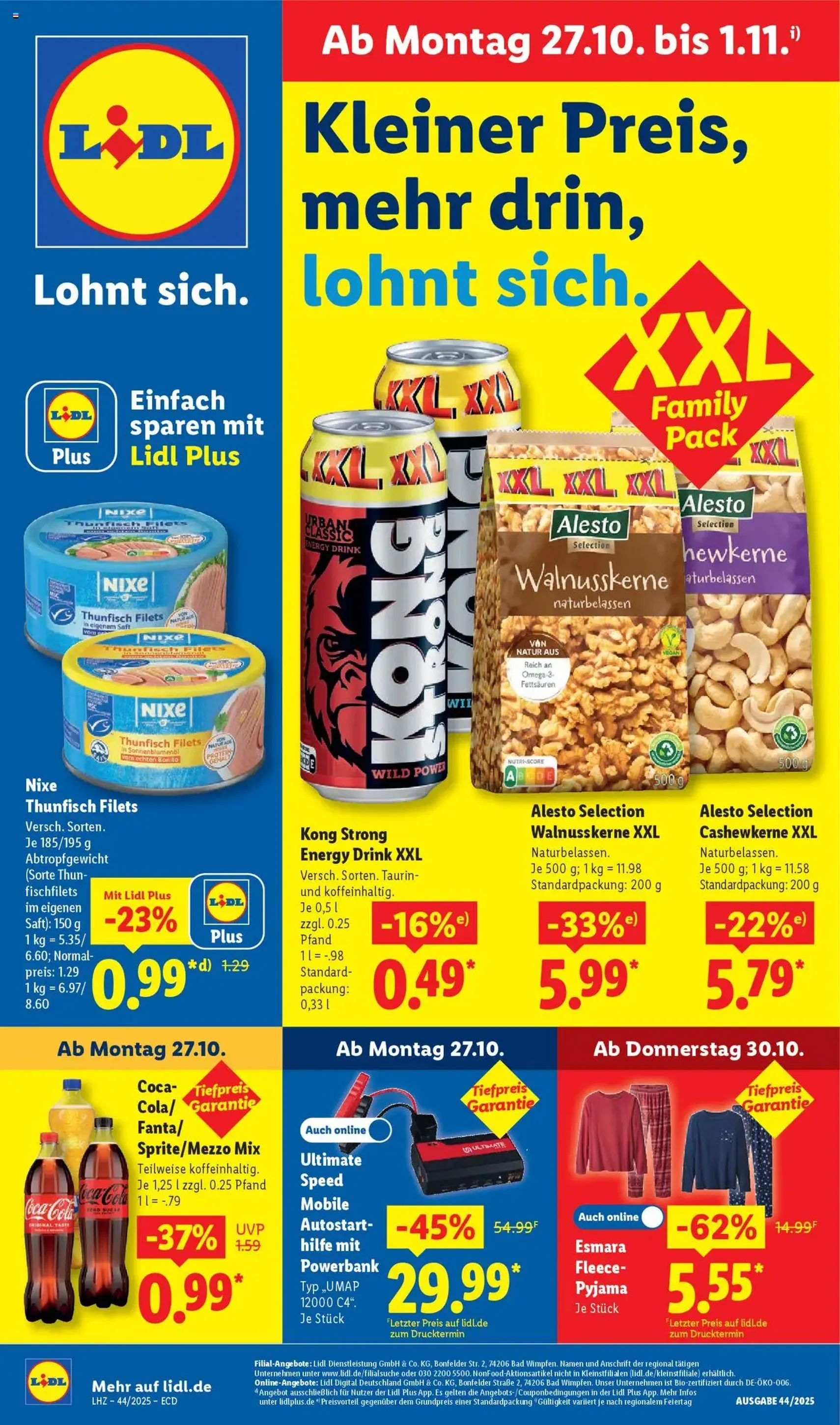Lidl - Prospekt - Gültiger Prospekt ab 27.10.2025, Seite 1 von insgesamt 67 Lidl - Prospekt - Gültiger Prospekt ab 27.10.2025, Seite 1 von insgesamt 67