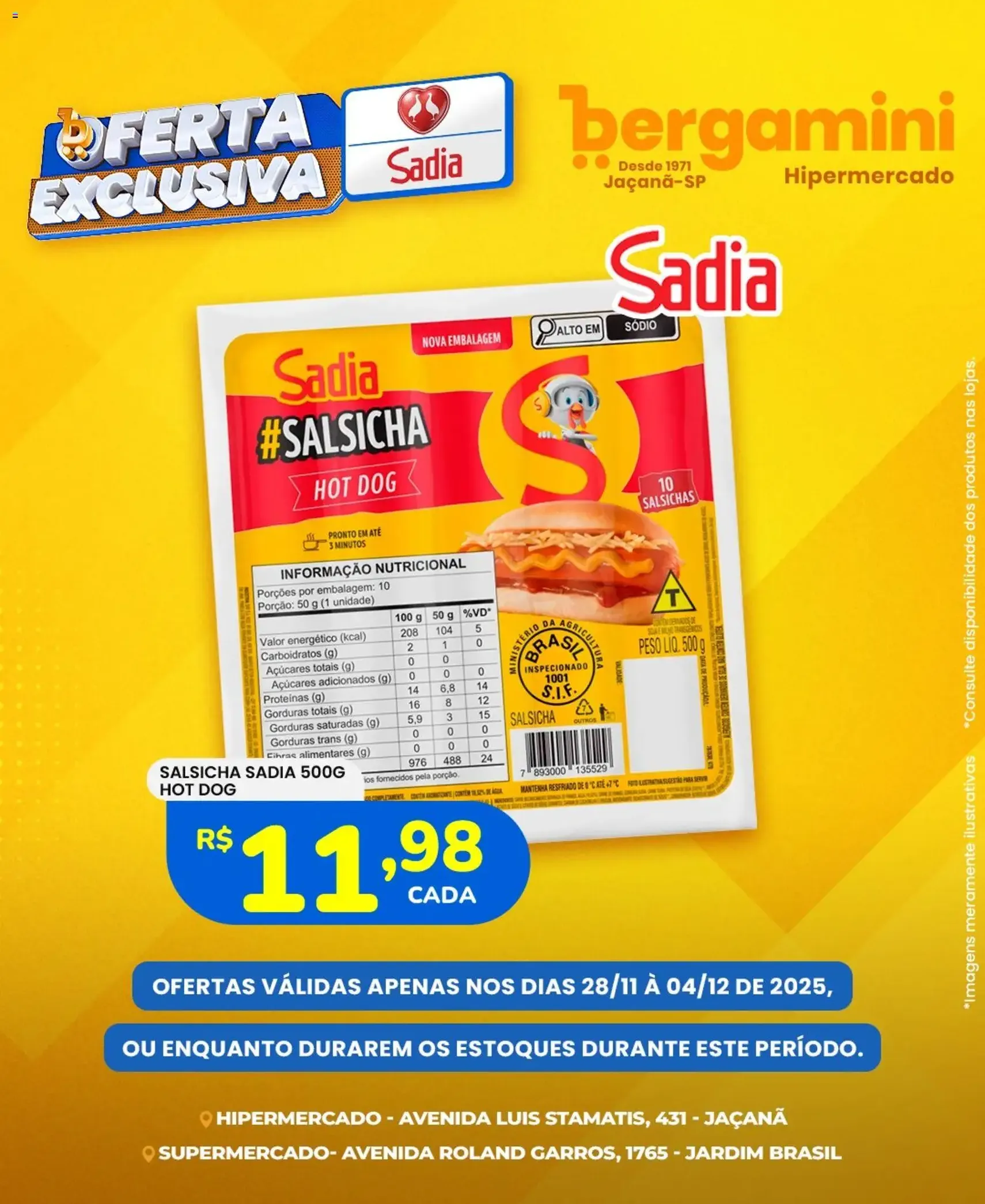 Supermercado Bergamini - Ofertas Sadia e Perdigão - folheto válido a partir de 28/11/2025 página 5 de 7