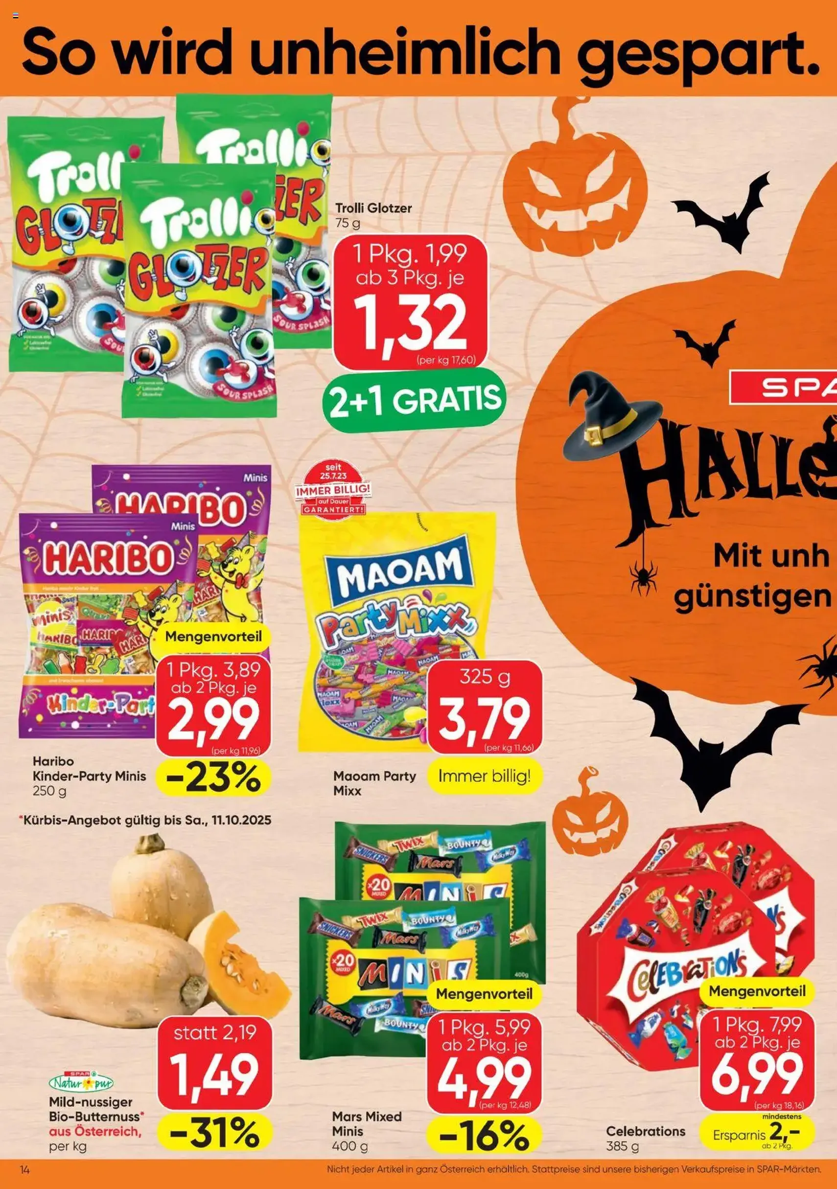 Spar Flugblatt - Gültiger Prospekt ab 09.10.2025, Seite 14 von insgesamt 24