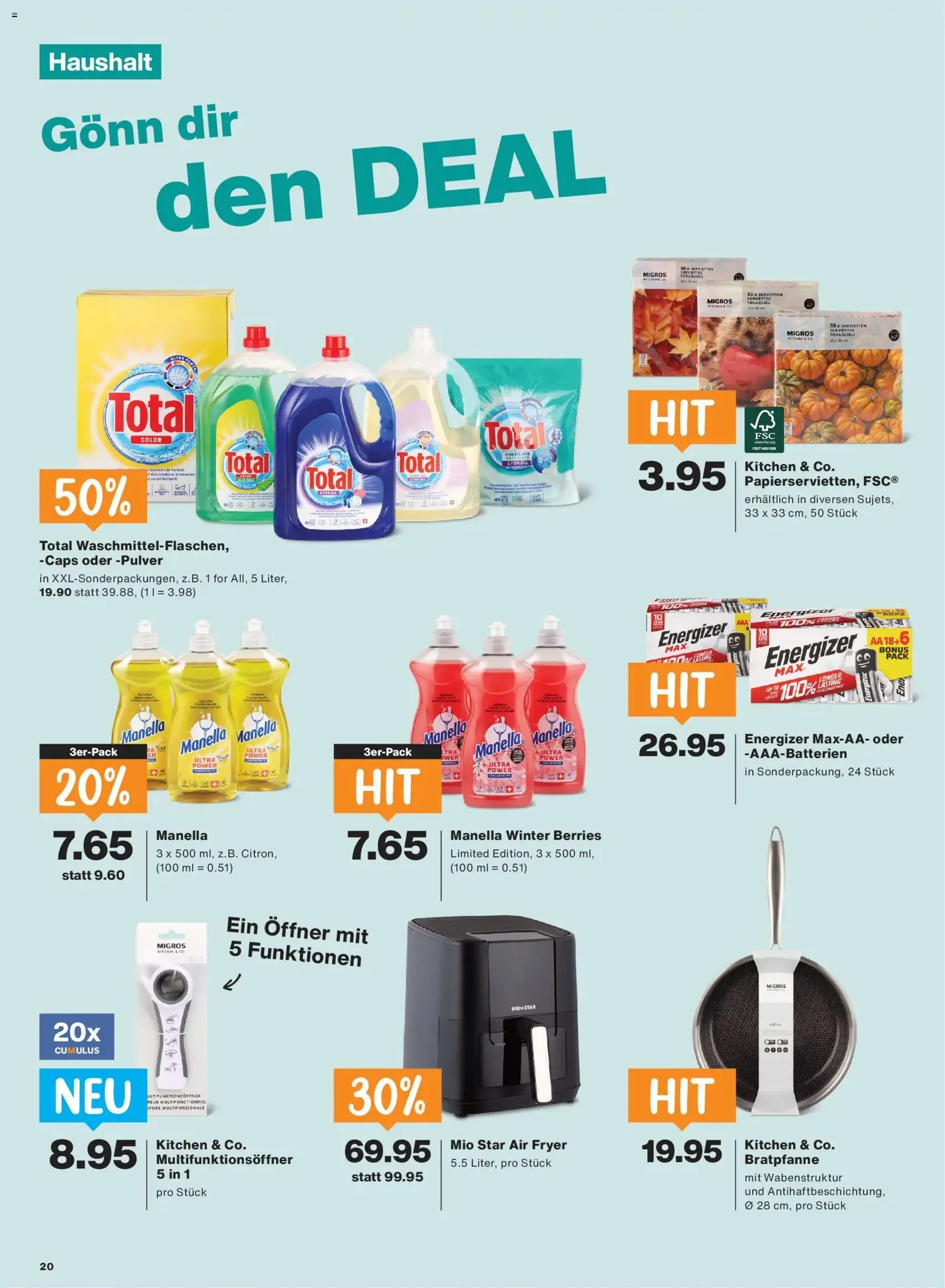 Migros aktionen - Gültiger Prospekt ab 01.10.2026, Seite 20 von insgesamt 24