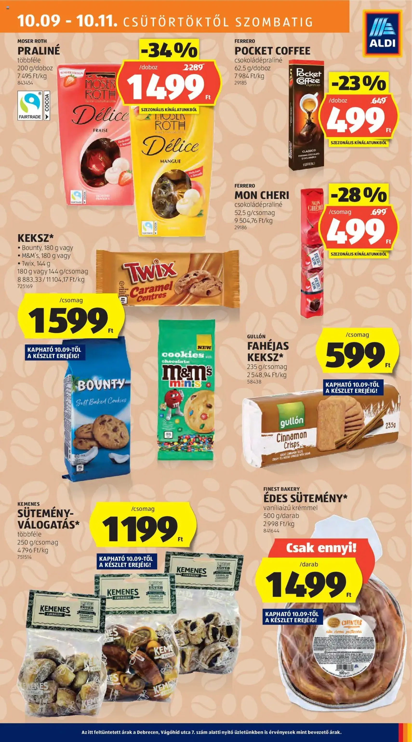 Aldi Akciós újság - 2025.10.09. érvényes szórólap 21 oldal 48 oldalból Aldi Akciós újság - 2025.10.09. érvényes szórólap 21 oldal 48 oldalból