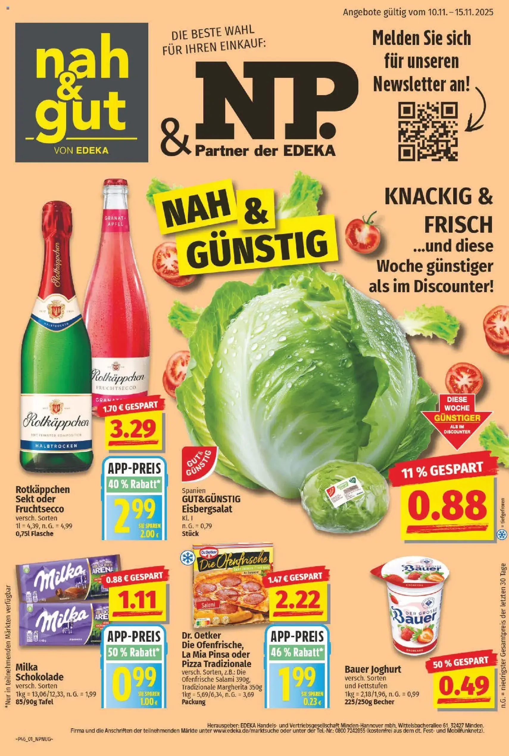 NP Discount Prospekt - Gültiger Prospekt ab 10.11.2025, Seite 1 von insgesamt 15