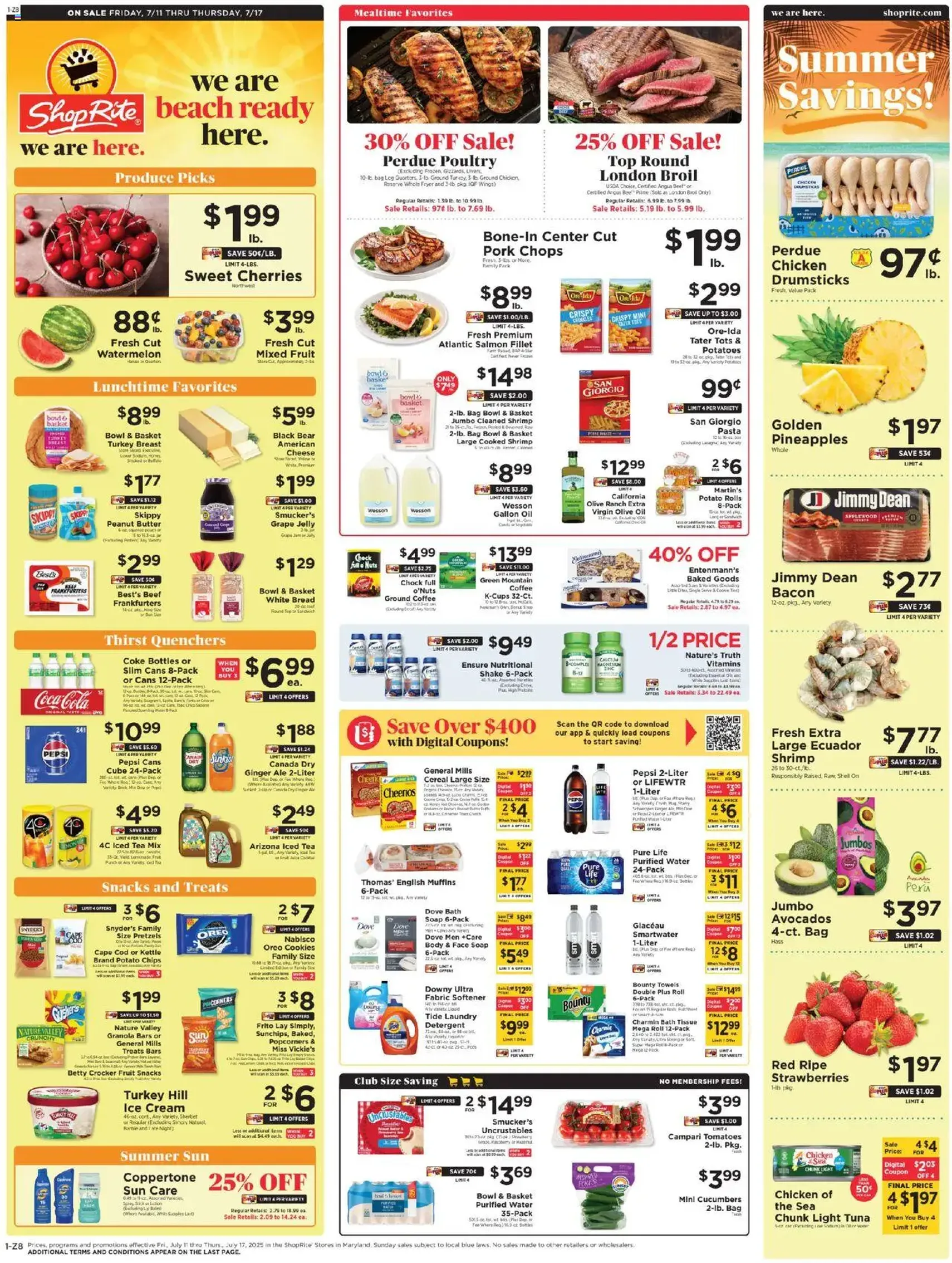 ShopRite Weekly Ad - valid flyer from 07/11/2025, page 1 of 9