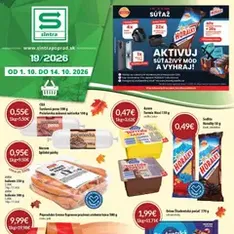 Sintra leták - náhľad letáku platný od 01.10.2026
