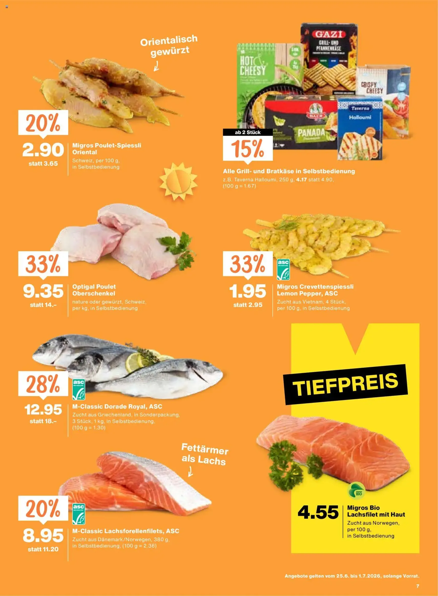 Migros aktionen - Gültiger Prospekt ab 25.06.2026, Seite 7 von insgesamt 24