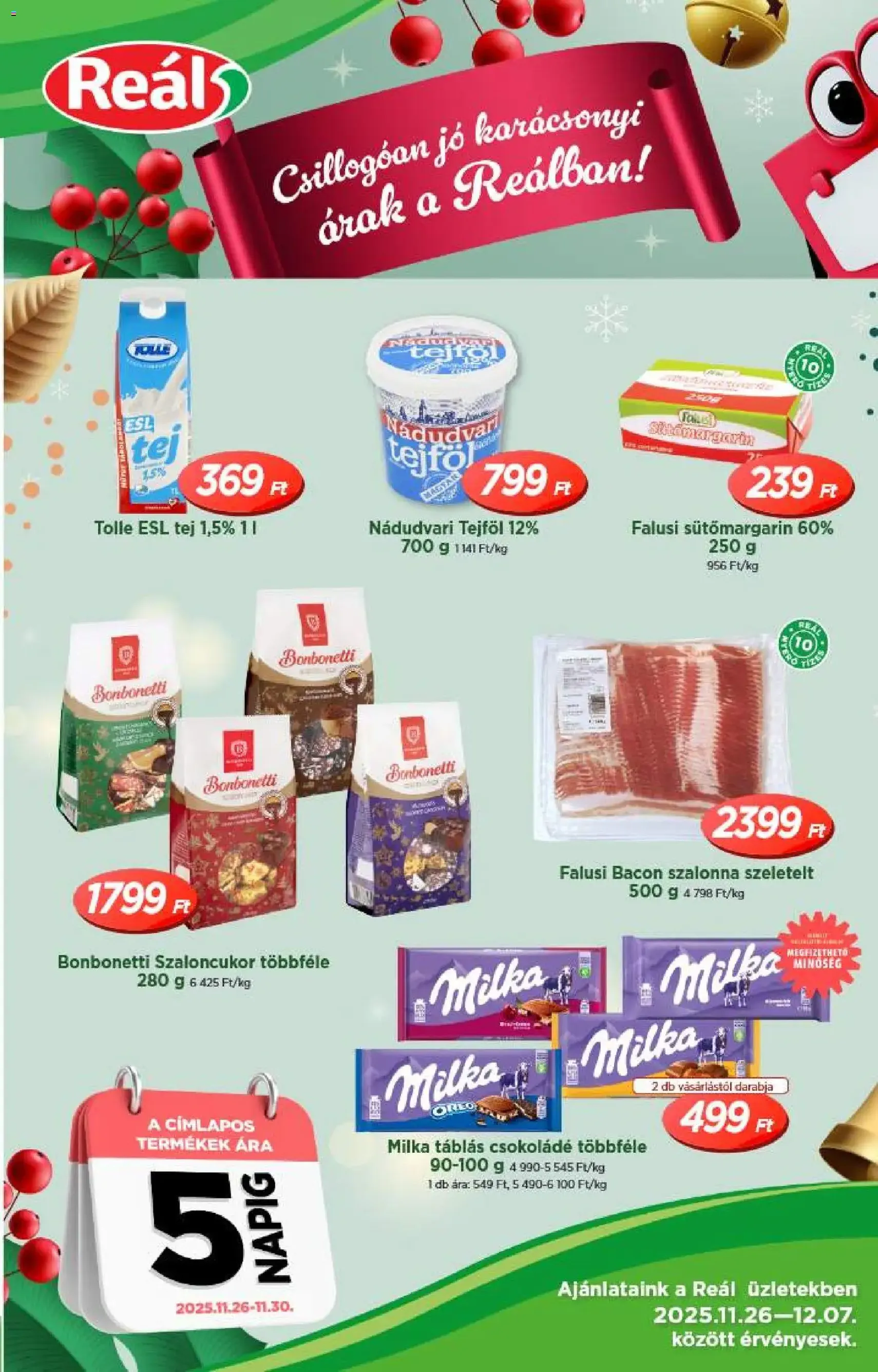 Reál Akciós újság - 2025.12.10. érvényes szórólap 1 oldal 20 oldalból