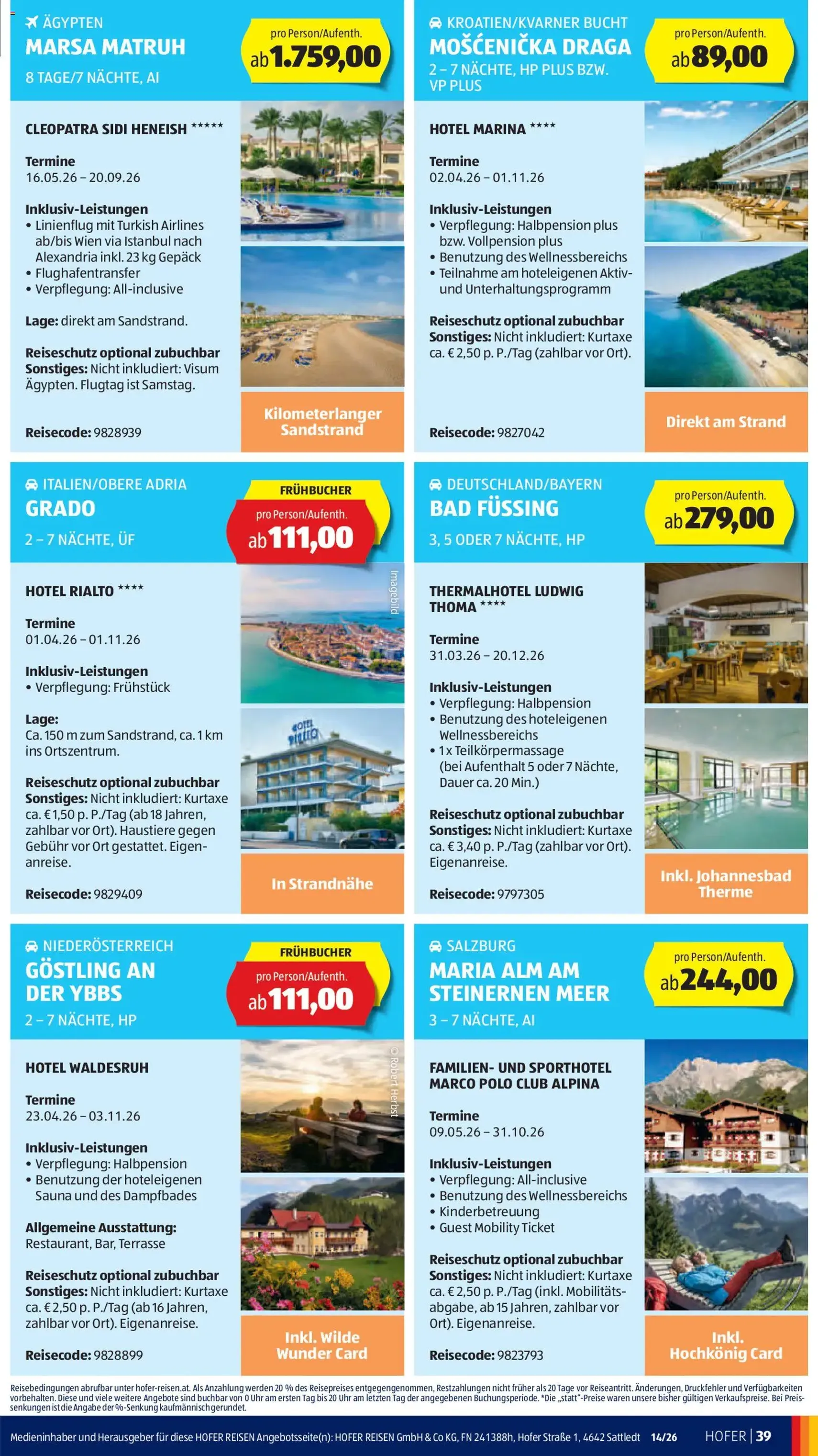 Hofer Flugblatt - Gültiger Prospekt ab 27.03.2026, Seite 45 von insgesamt 46