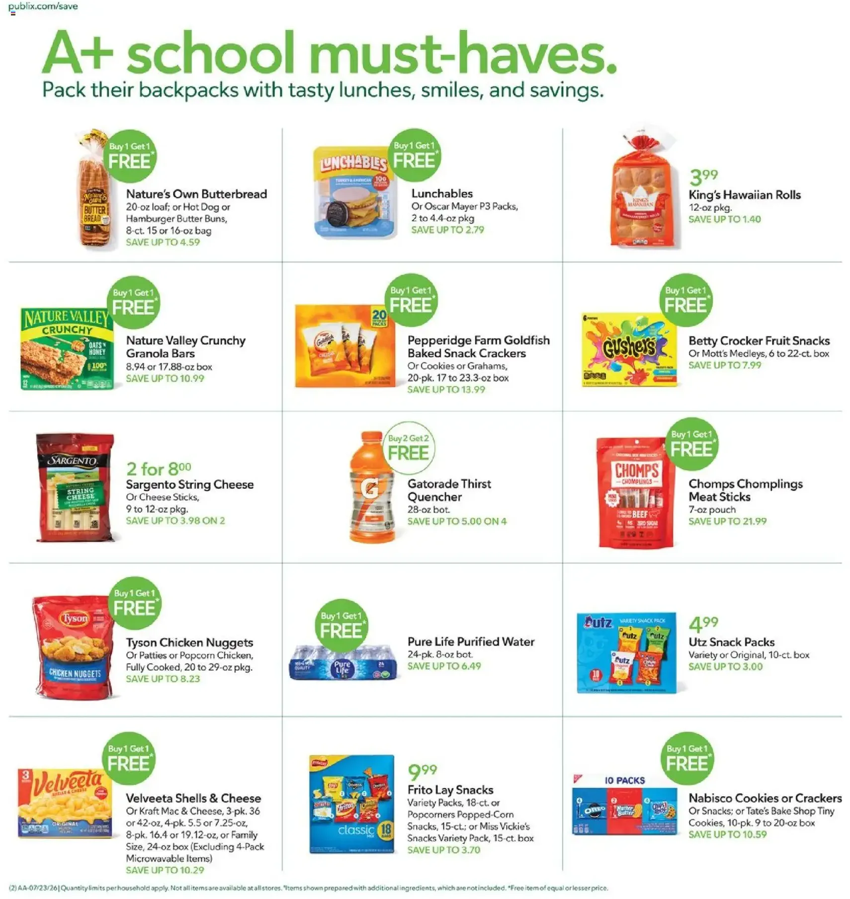 Publix Weekly Ad - valid flyer from 07/22/2026, page 2 of 17