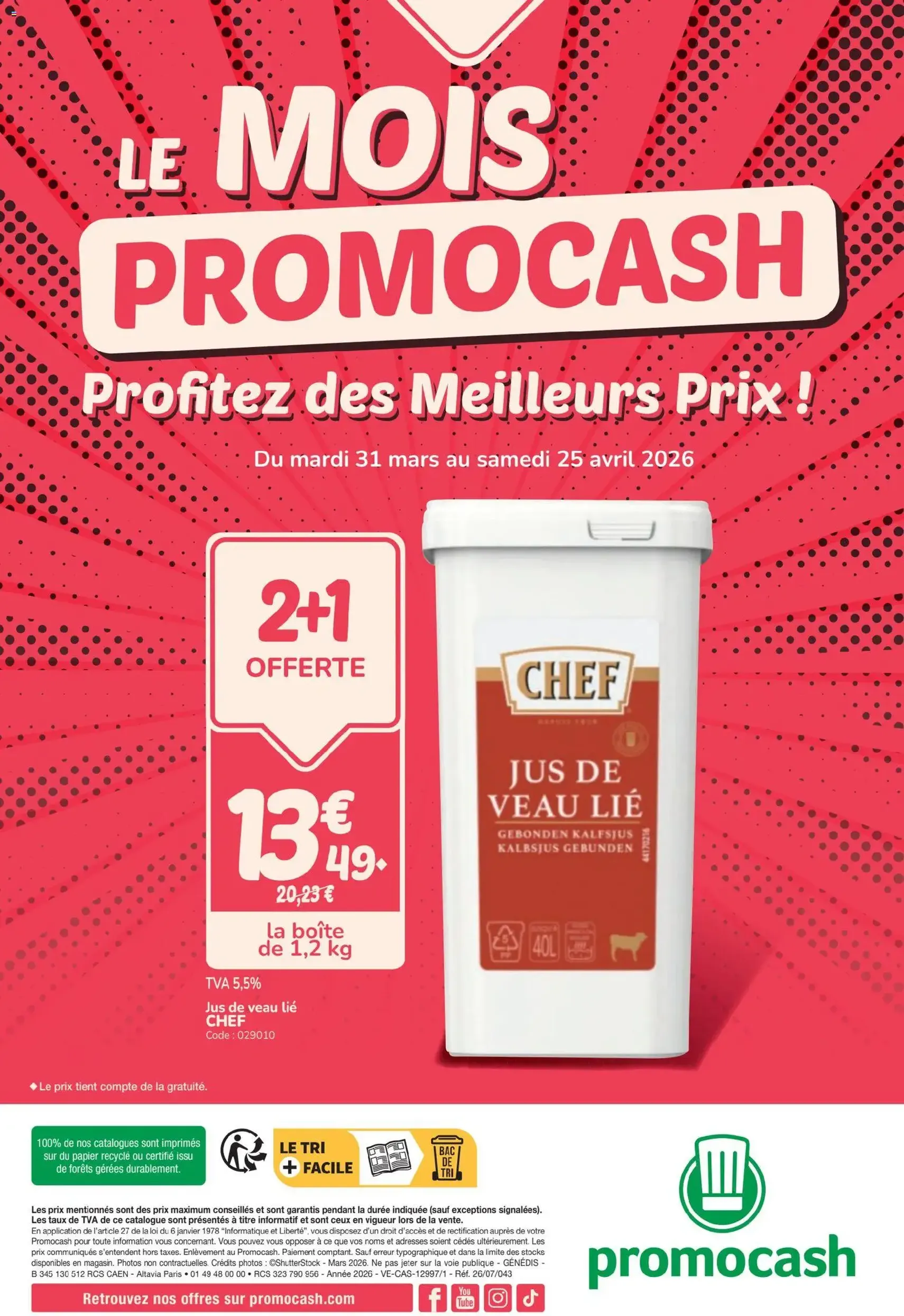 Promocash catalogue - brochure valable à partir du 31/03/2026, page 44 sur 44