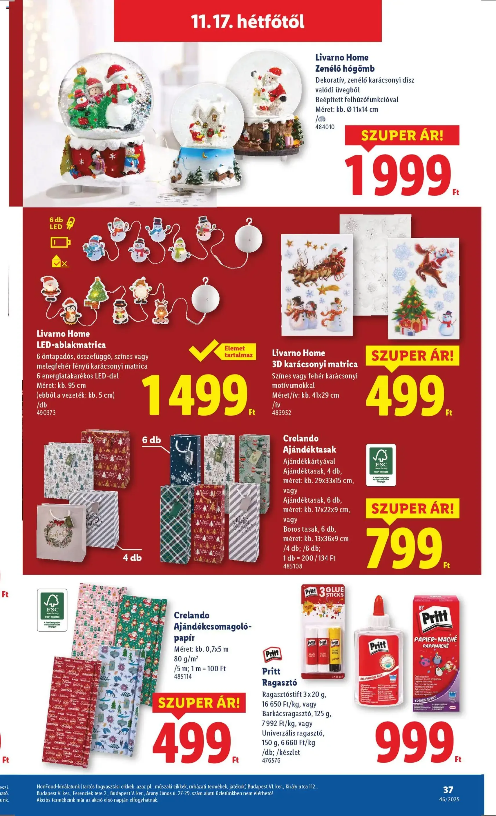 Lidl Akciós újság - 2025.11.13. érvényes szórólap 37 oldal 52 oldalból