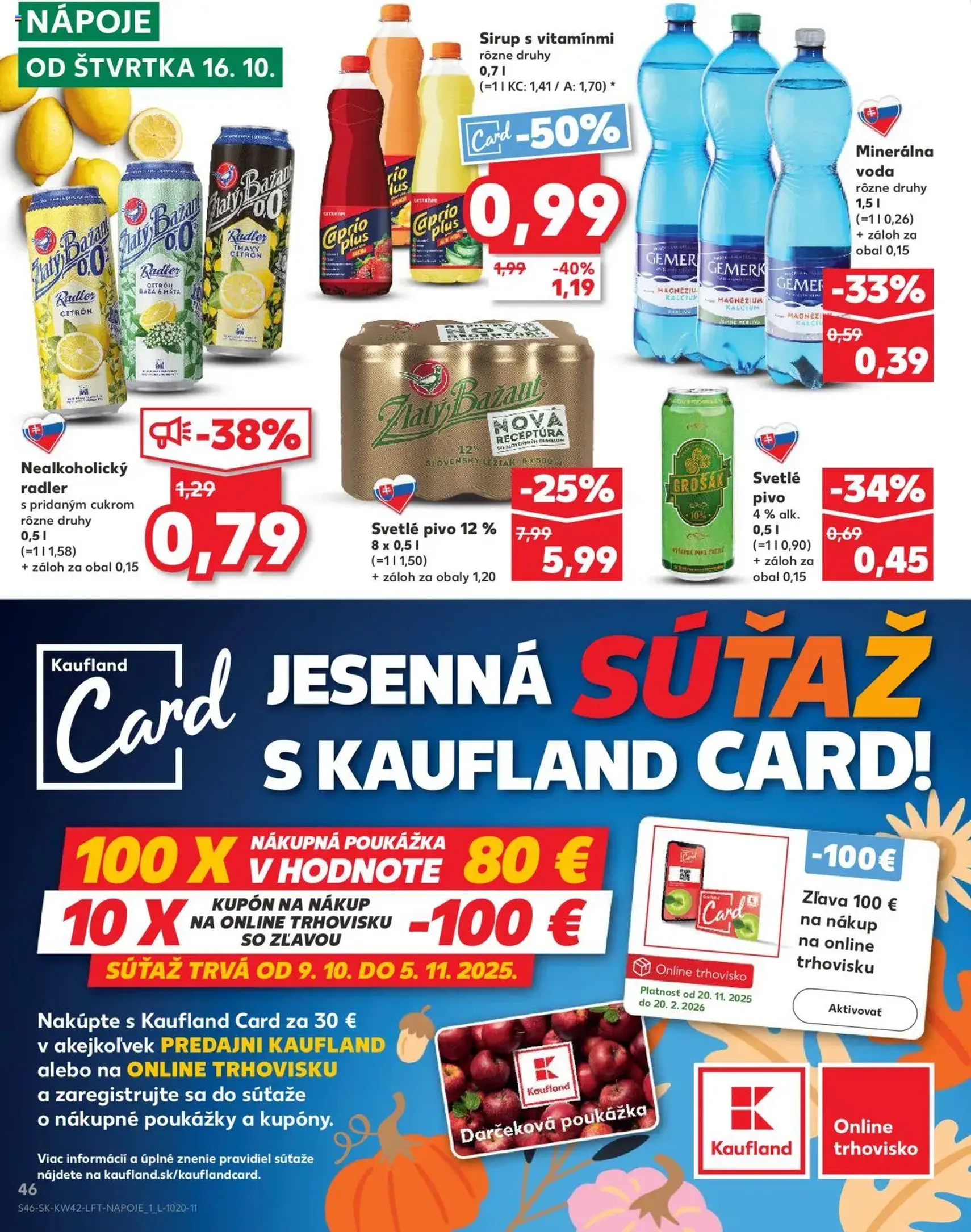 Kaufland Bratislava-Avion - platný leták od 16.10.2025 strana 46 z 78