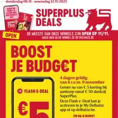 Delhaize folder semaine 45 - voorvertoning van de folder geldig vanaf 06/11/2025