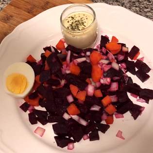 Recipe preview Healthy homemade beetroot salad