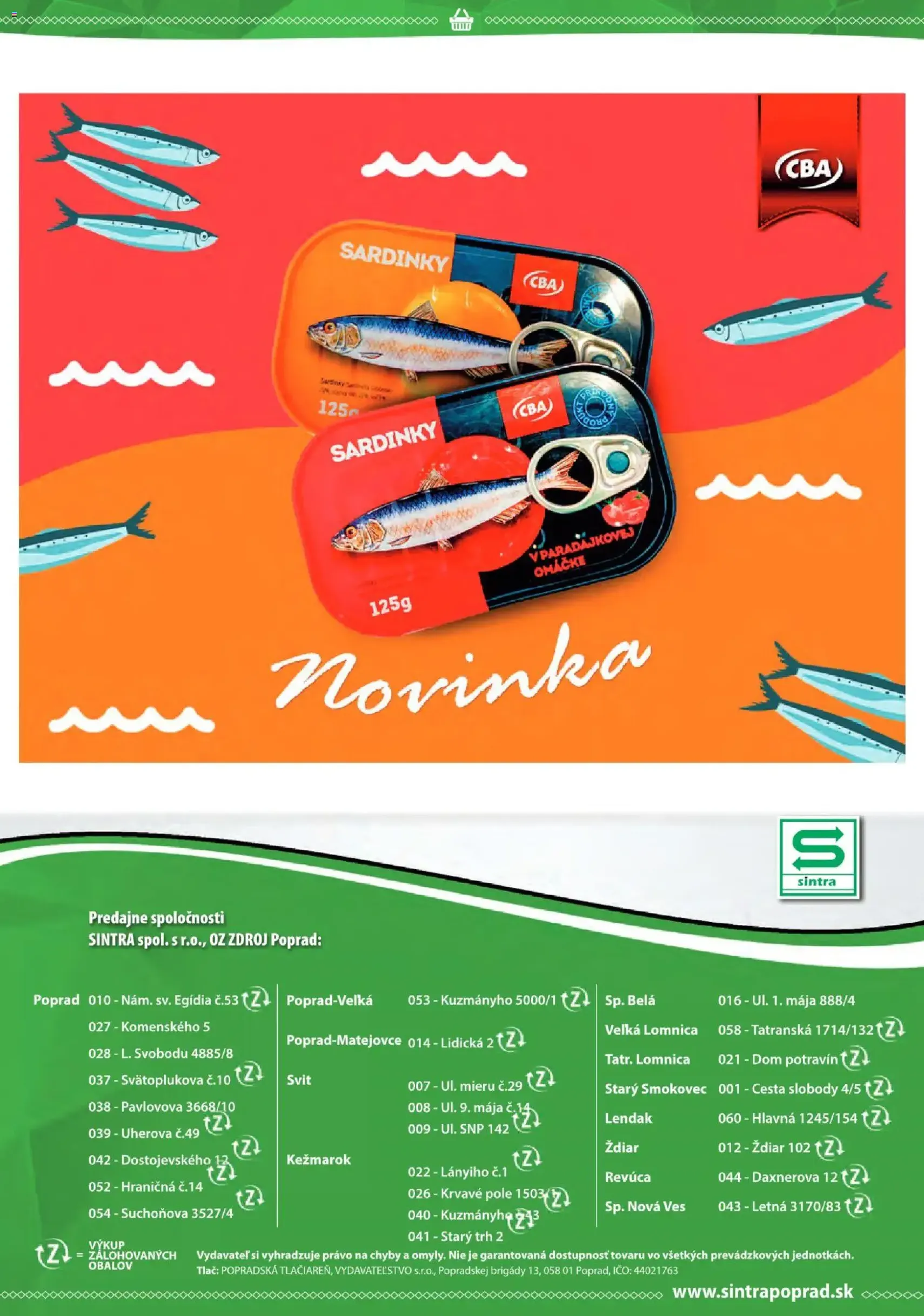 Sintra leták - platný leták od 06.11.2025 strana 24 z 24