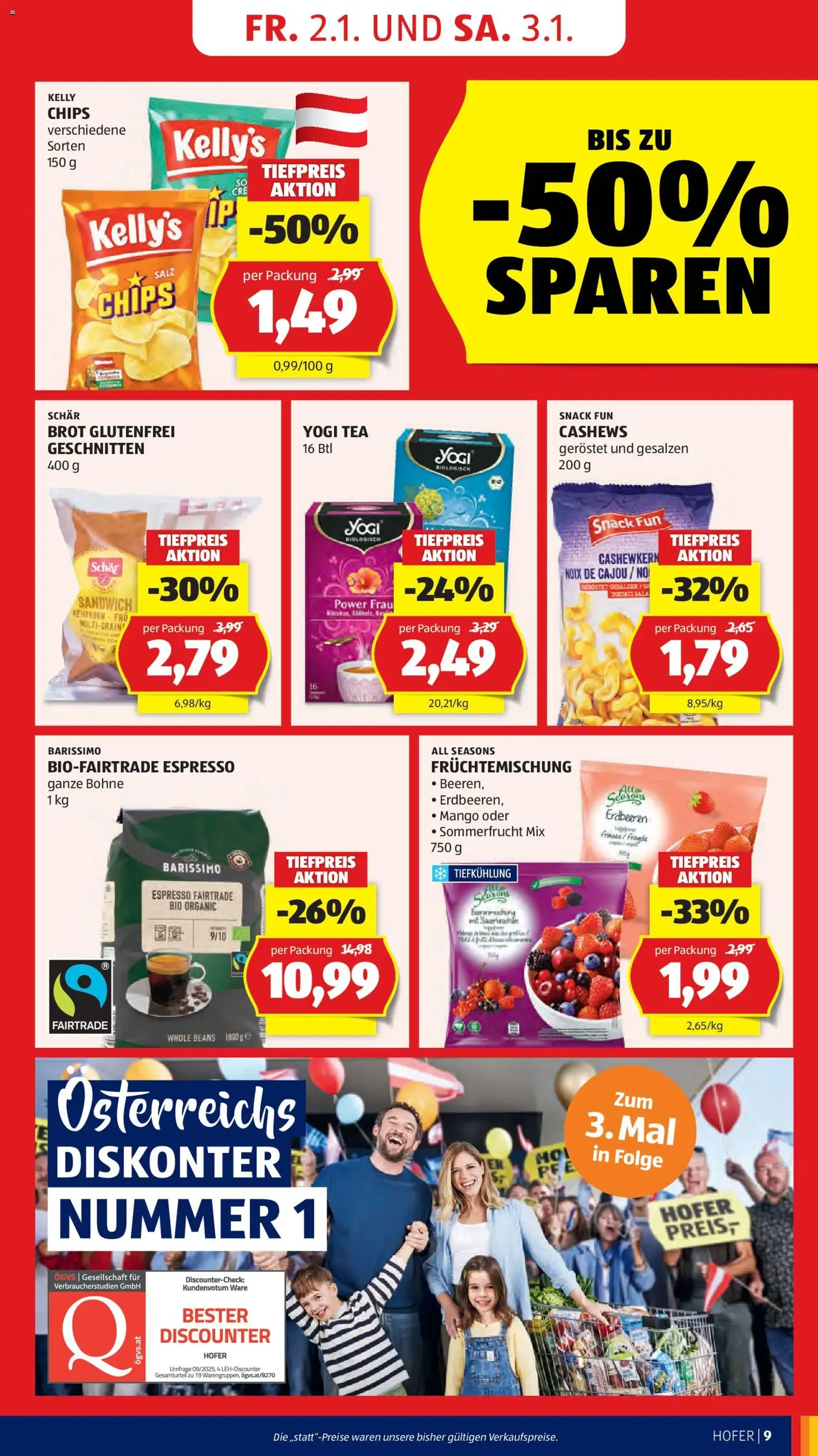 Hofer Flugblatt - Gültiger Prospekt ab 02.01.2026, Seite 11 von insgesamt 45