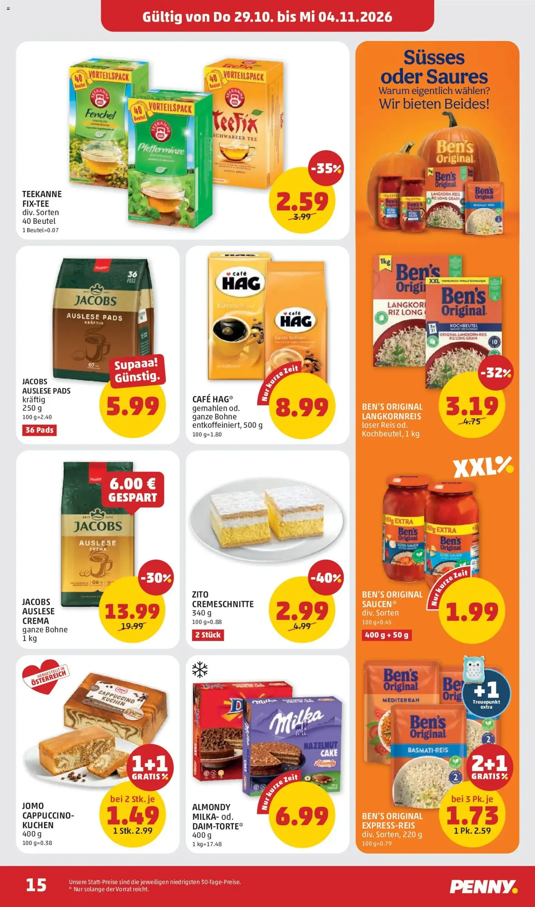 Penny Markt Flugblatt - Gültiger Prospekt ab 29.10.2026, Seite 15 von insgesamt 36