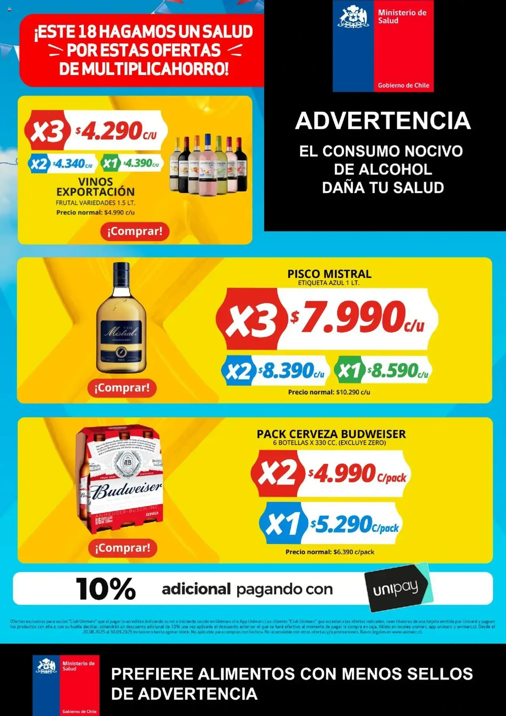 Unimarc ofertas - folleto válido desde 19.08.2025 página 8 de 11 Unimarc ofertas - folleto válido desde 19.08.2025 página 8 de 11