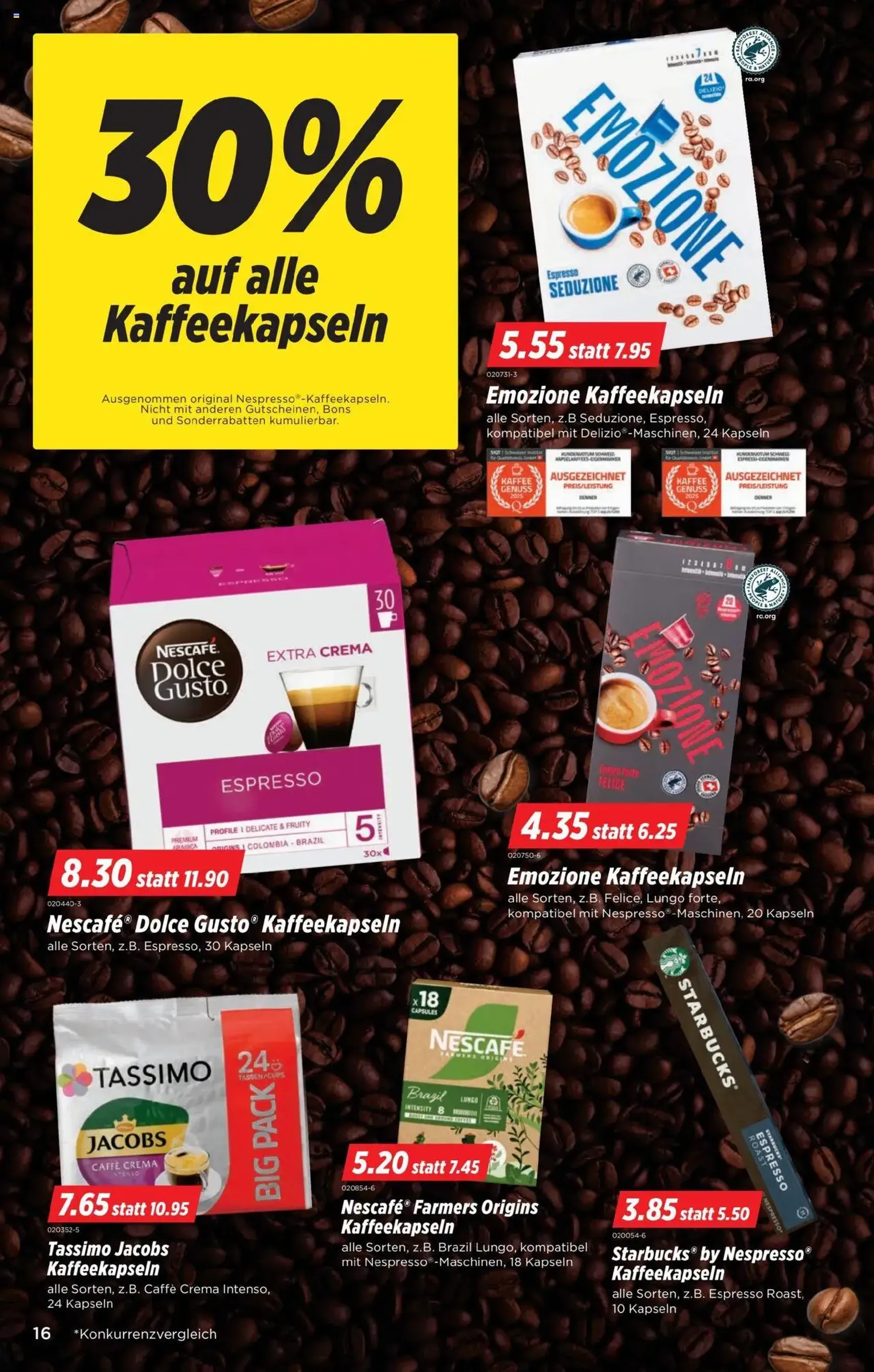 Denner Aktionen - Gültiger Prospekt ab 23.09.2025, Seite 16 von insgesamt 24