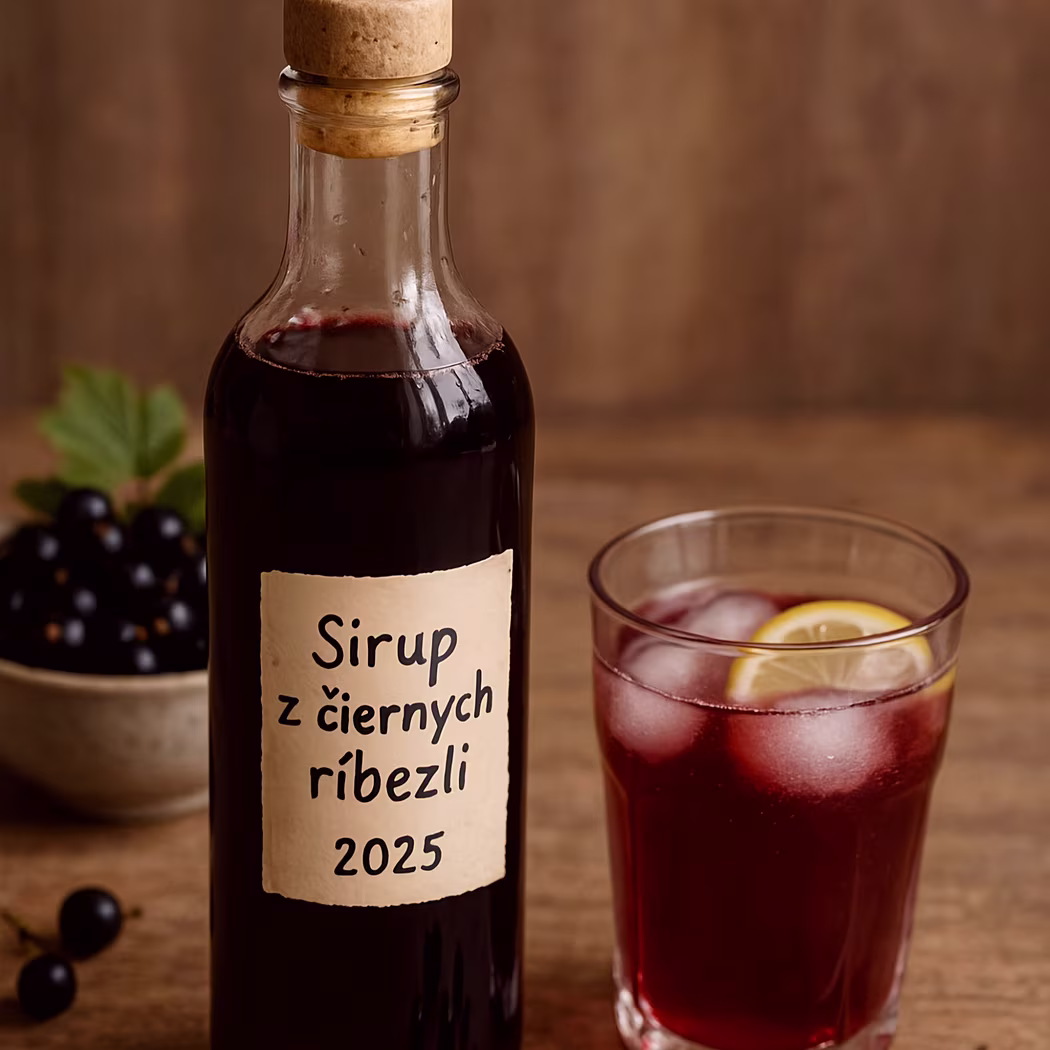 Domáci sirup z čiernych ríbezlí