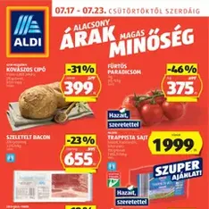 Aldi Akciós újság - szórólap előnézete érvényes 2025.07.17. -tól