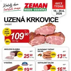 Prodejny Zeman leták - náhled letáku platný od 15.06.2026