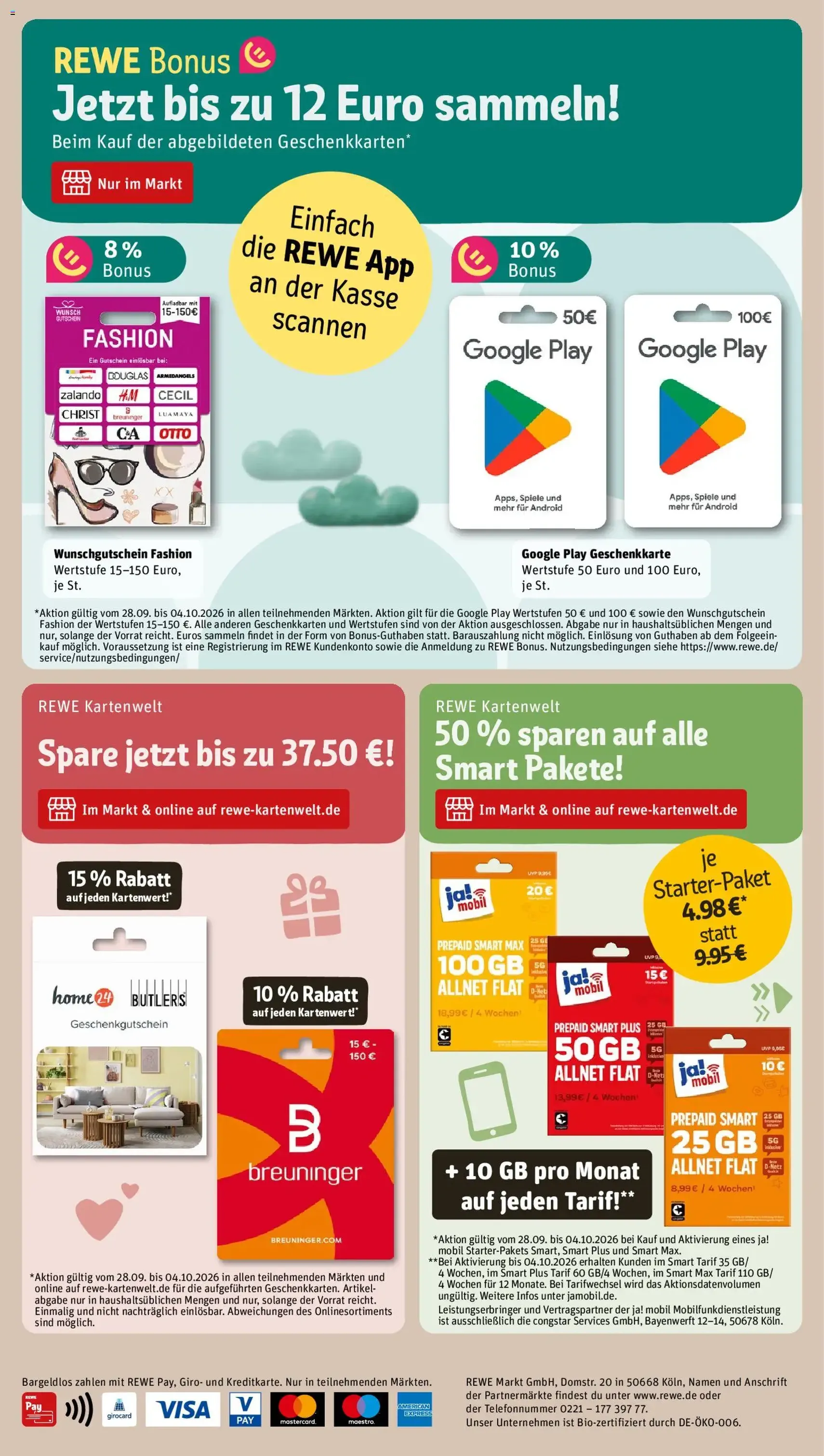 Rewe Prospekt - Gültiger Prospekt ab 28.09.2026, Seite 20 von insgesamt 20