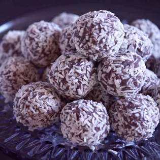 Recipe preview Vegan nut-free Blueberry Coconut Bliss Balls recipe