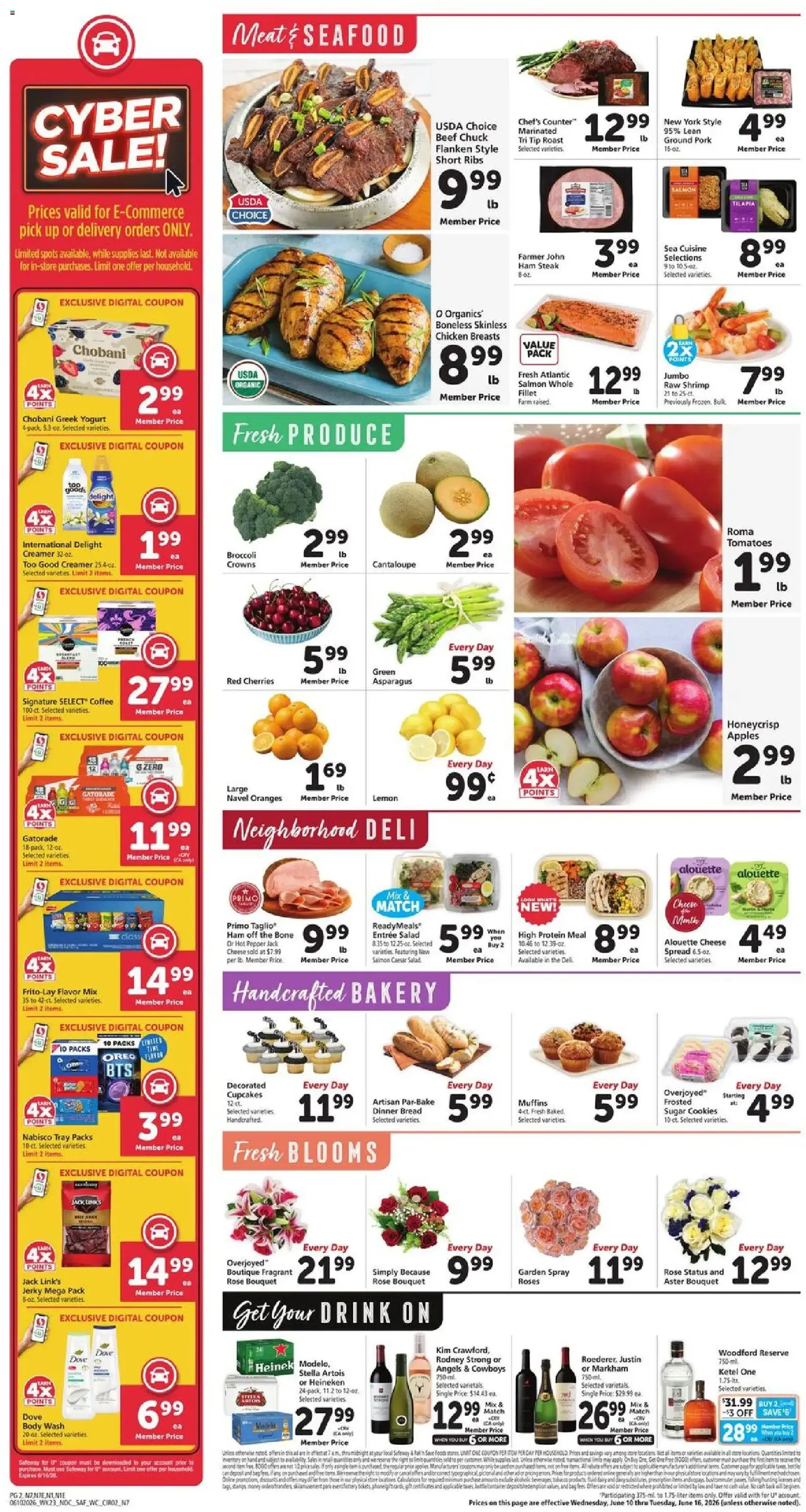 Safeway Weekly Ad - valid flyer from 06/10/2026, page 2 of 11