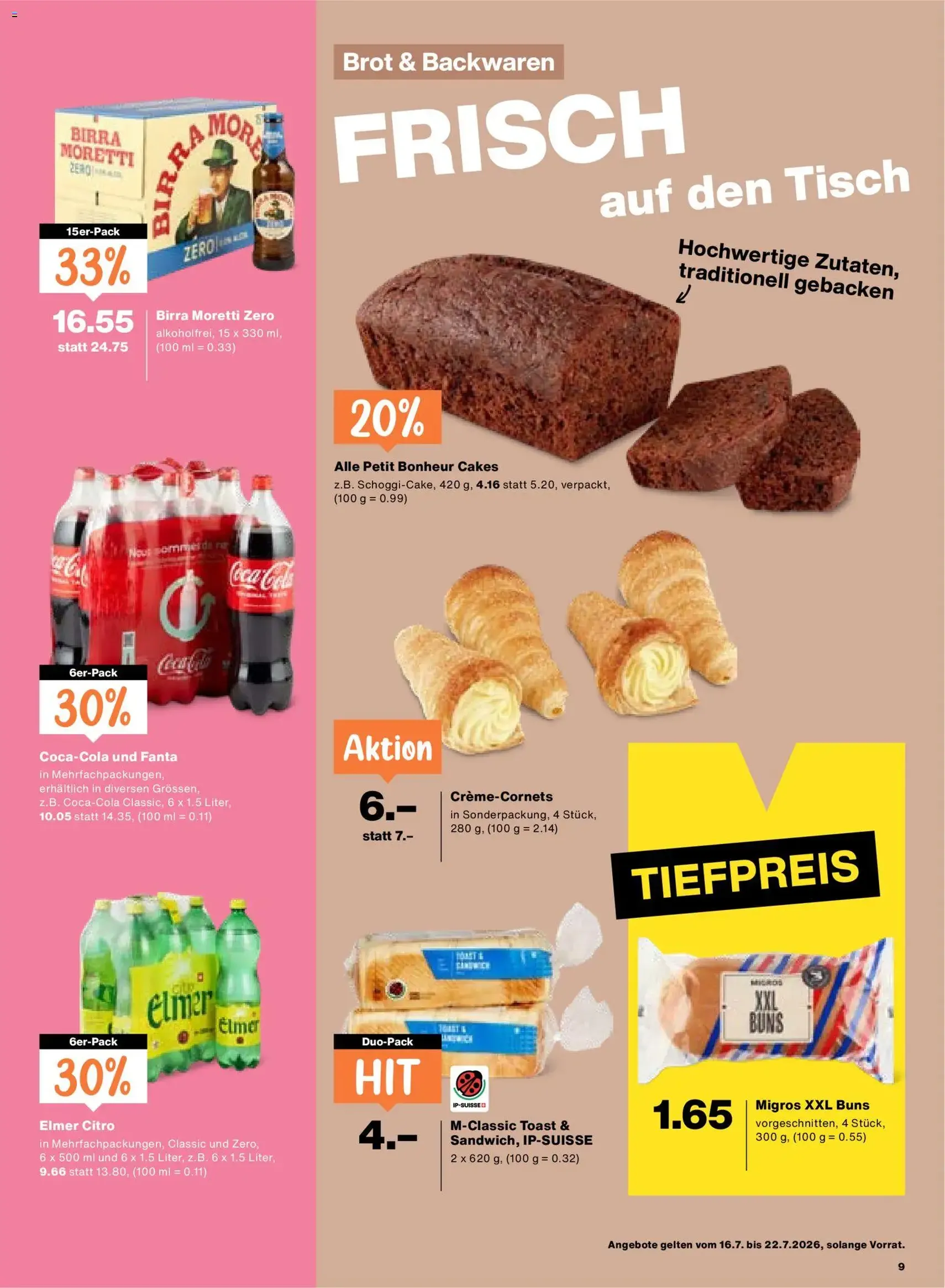 Migros aktionen - Gültiger Prospekt ab 16.07.2026, Seite 9 von insgesamt 20