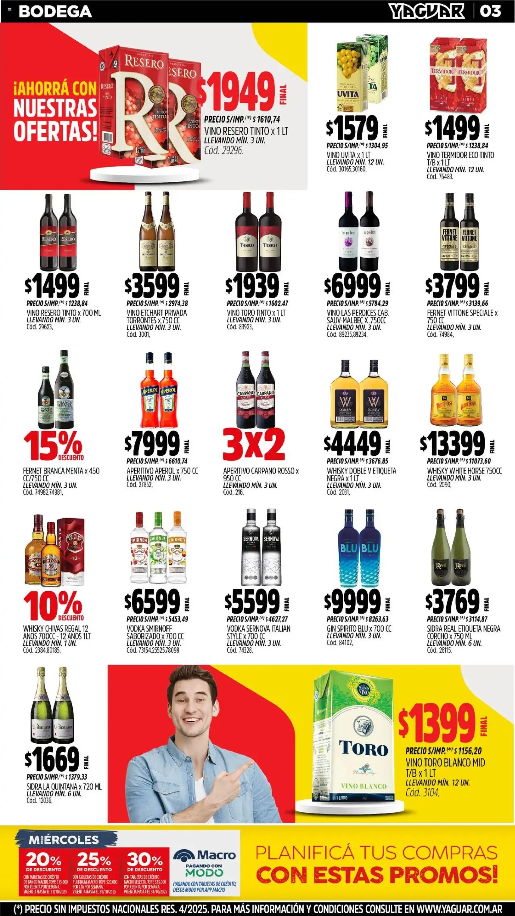 Yaguar catálogo - folleto válido desde 20/10/2025 página 3 de 32 Yaguar catálogo - folleto válido desde 20/10/2025 página 3 de 32