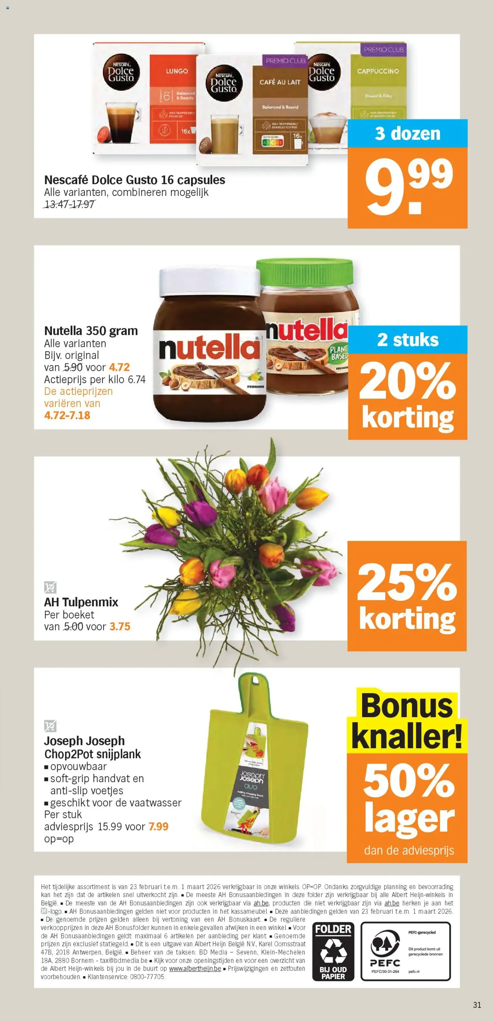 Albert Heijn folder week / de la semaine 9 - geldige folder vanaf 23/02/2026 pagina 31 van 32