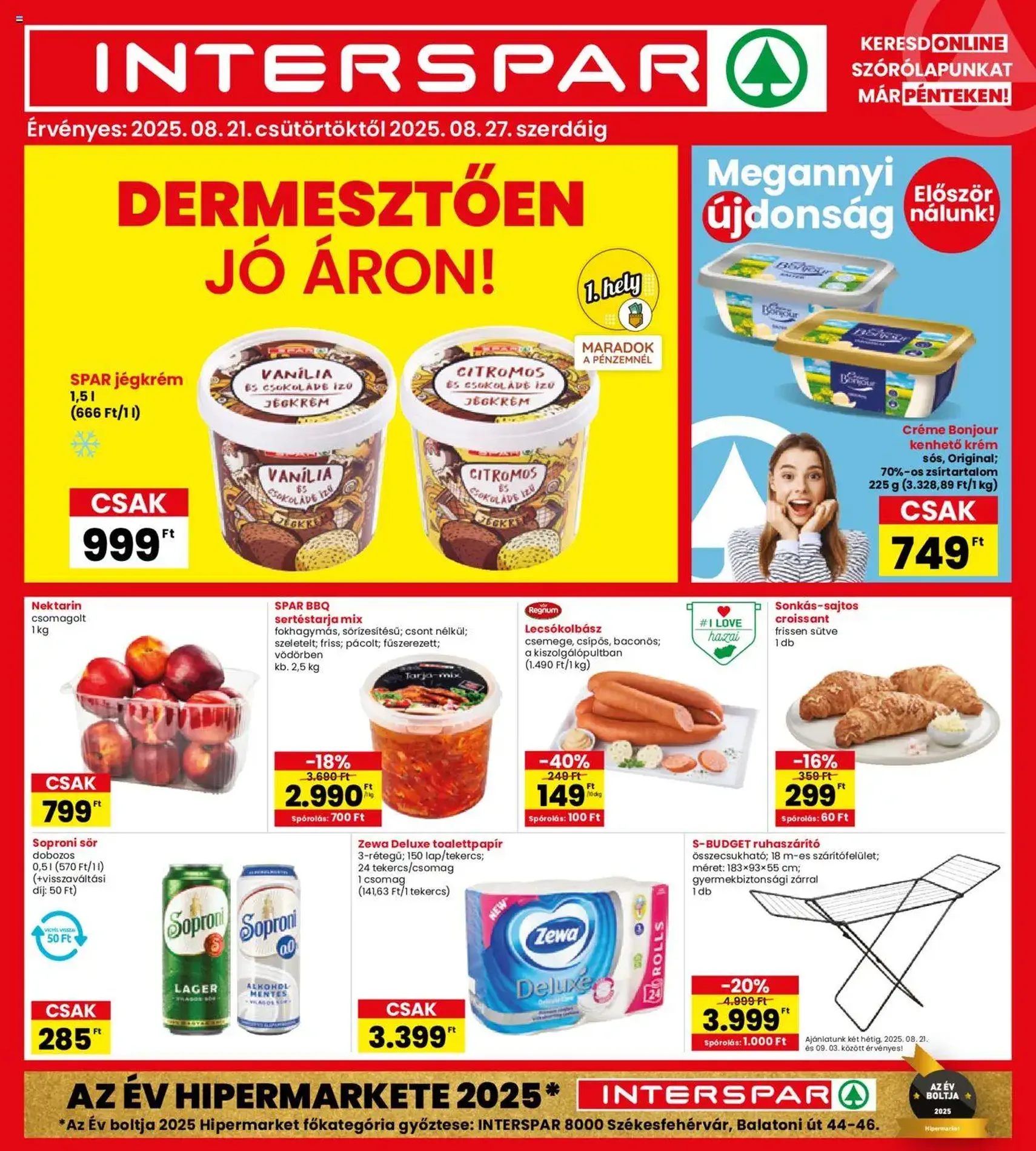 Interspar Akciós újság - 2025.08.21. érvényes szórólap 1 oldal 20 oldalból