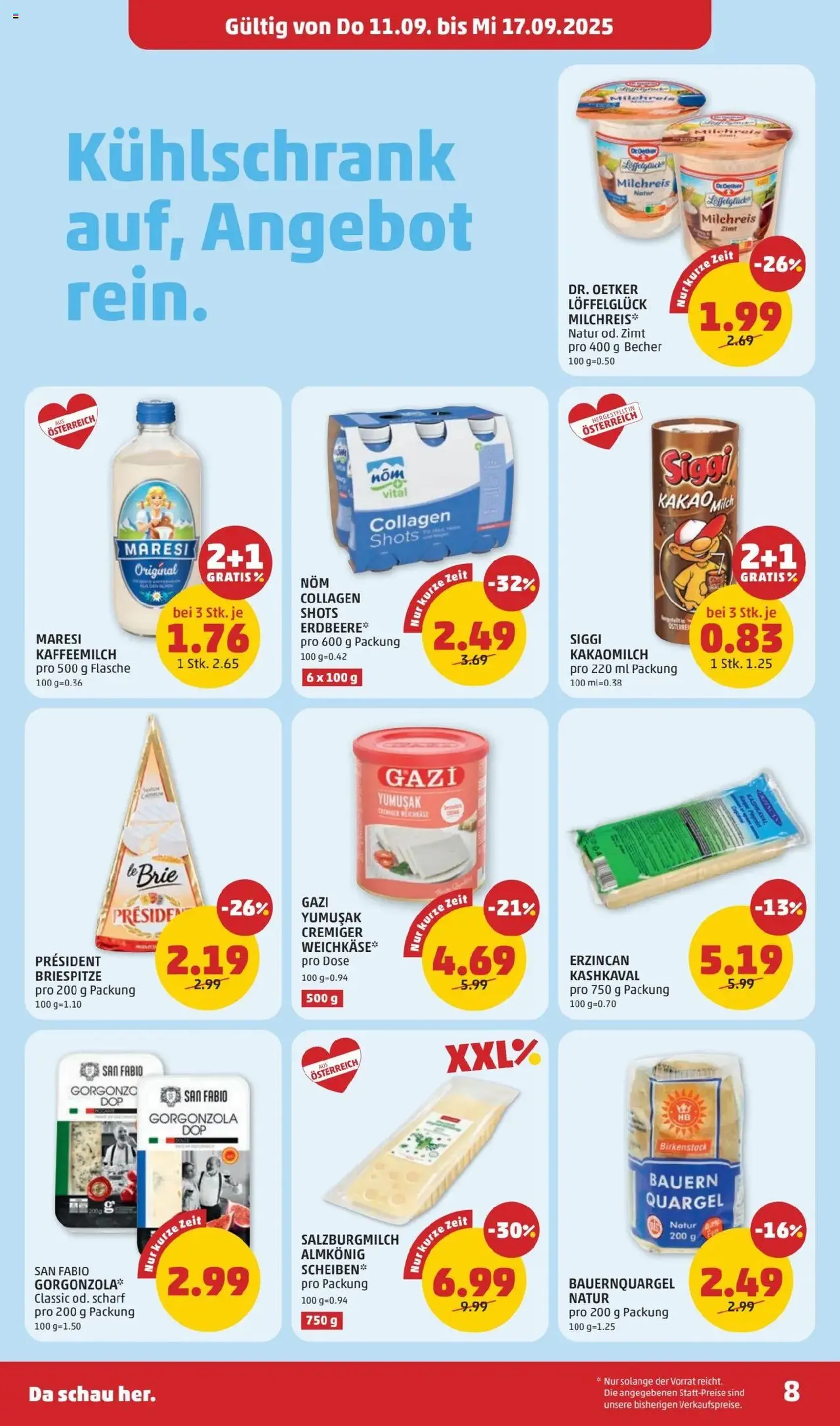 Penny Markt Flugblatt - Gültiger Prospekt ab 11.09.2025, Seite 8 von insgesamt 28 Penny Markt Flugblatt - Gültiger Prospekt ab 11.09.2025, Seite 8 von insgesamt 28