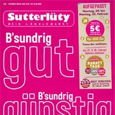 Sutterlüty Flugblatt - Prospekt Vorschau gültig ab 19.02.2026