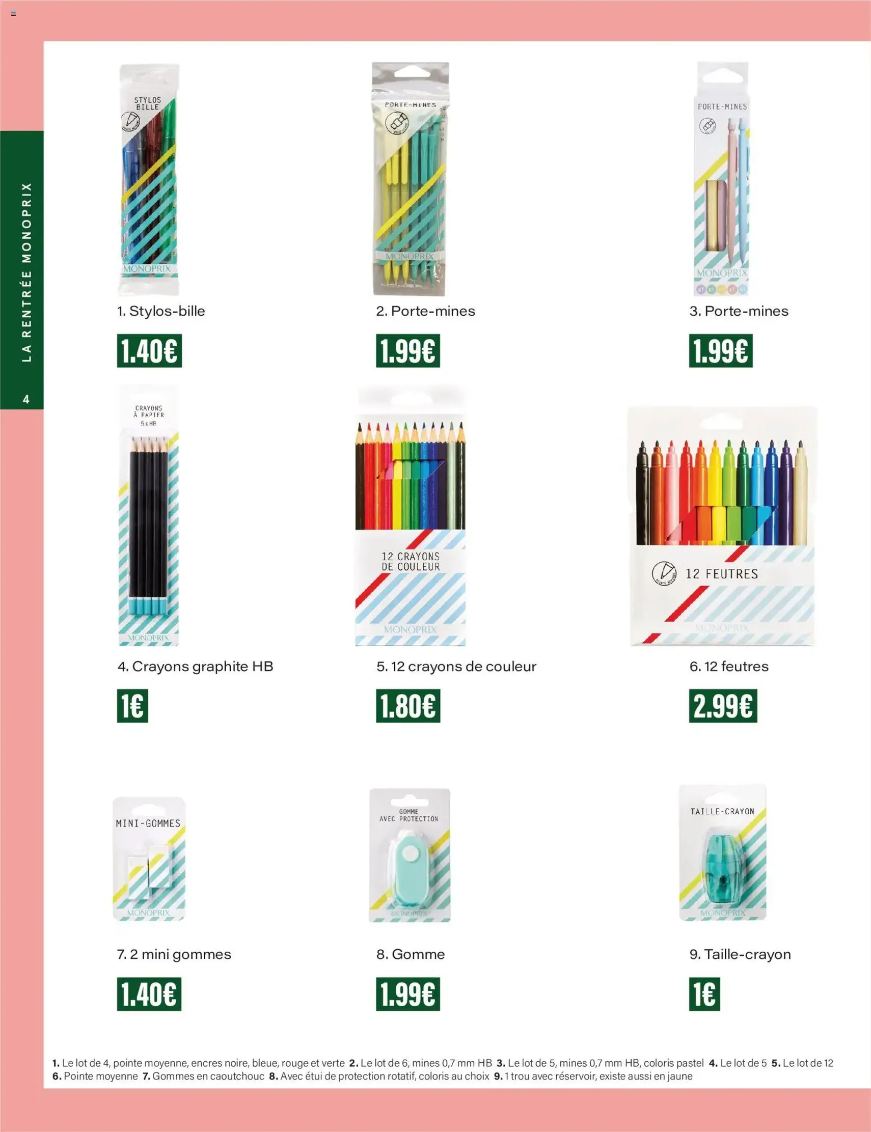 Monoprix - Guide de rentree - brochure valable à partir du 04/08/2026, page 4 sur 42
