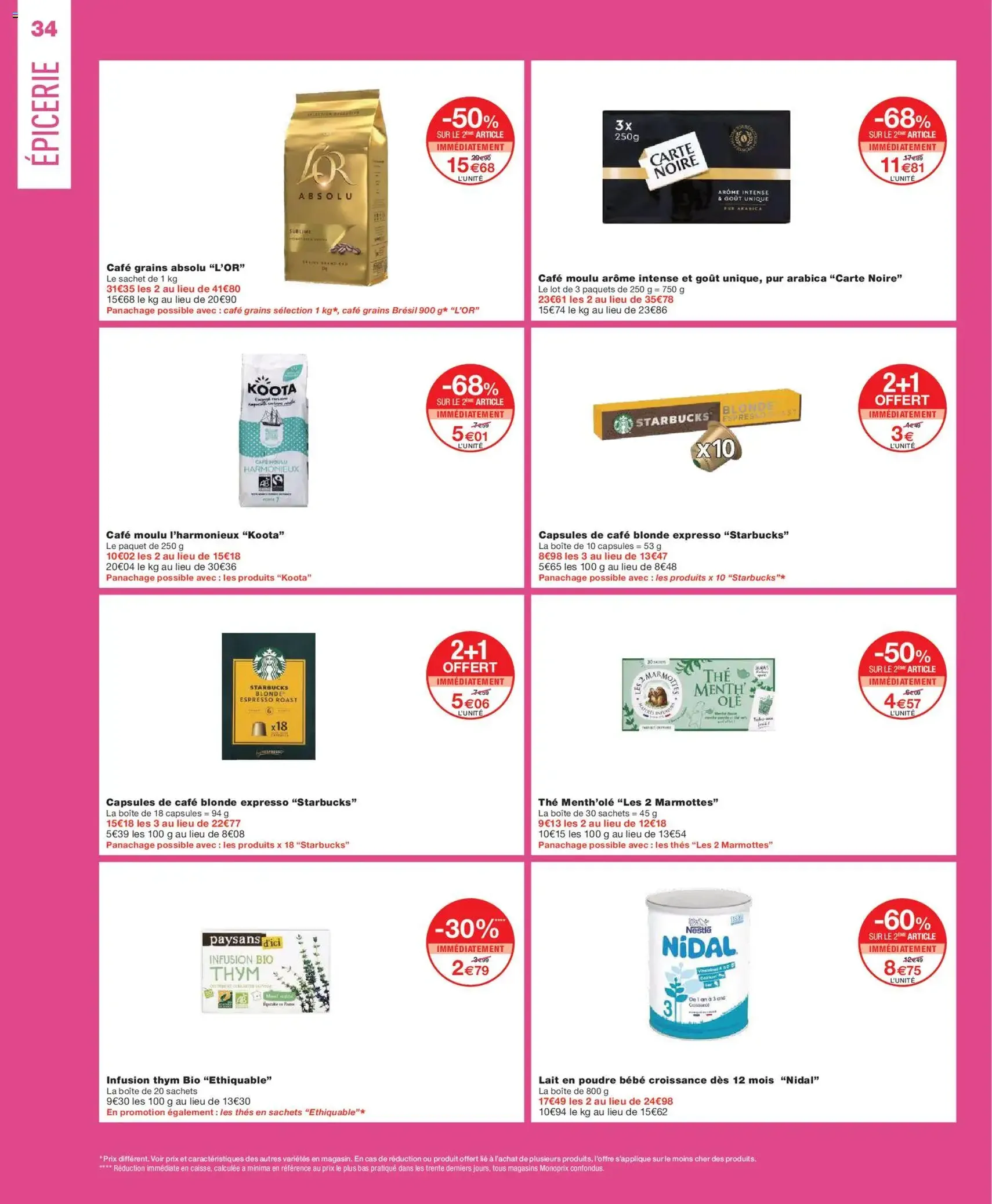 Monoprix catalogue - brochure valable à partir du 04/11/2025, page 34 sur 69