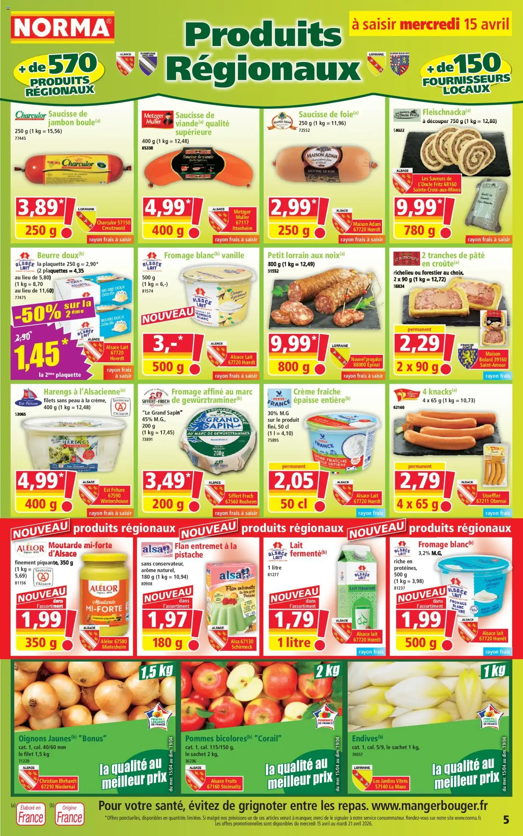 Norma catalogue - brochure valable à partir du 15/04/2026, page 5 sur 14